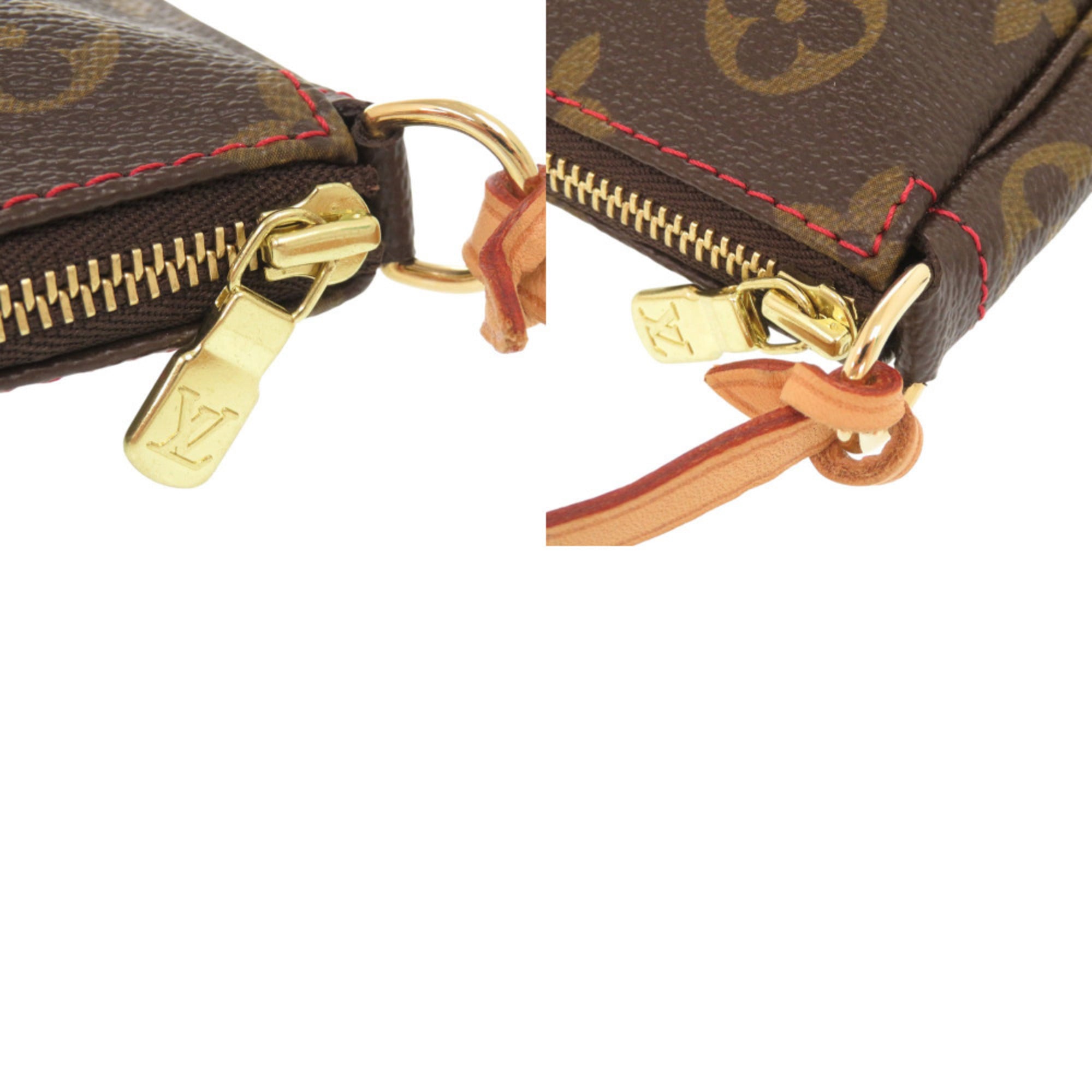 Louis Vuitton Brown Monogram Cherry Monogram Canvas Pochette Pouch