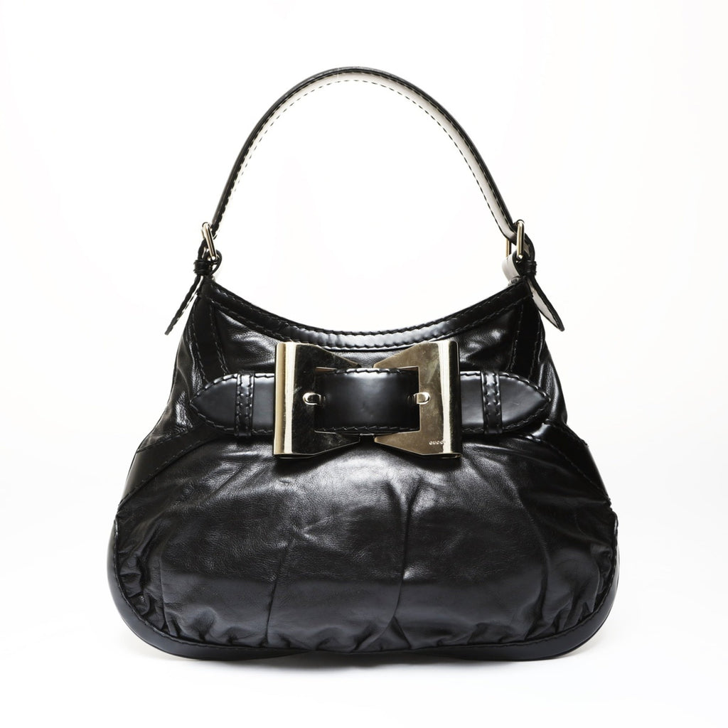 Gucci Black Bow Shoulder Bag (Pre-Owned)