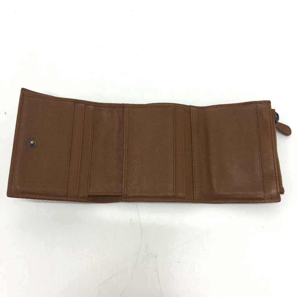 Bottega Veneta Brown Leather Wallet (Tri-Fold)
