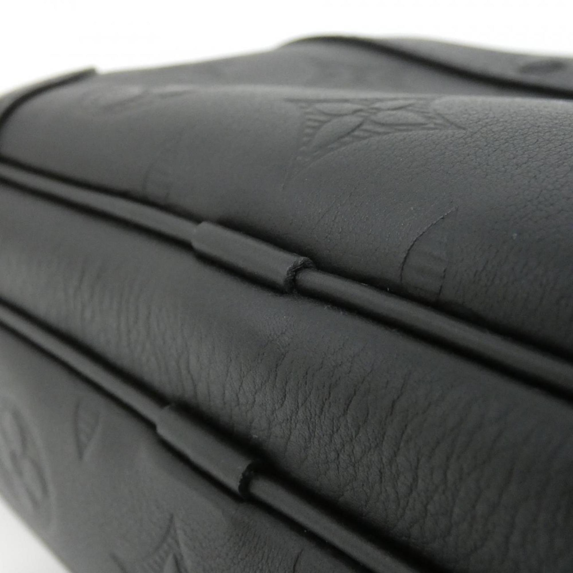 Louis Vuitton Black Leather Shoulder Bag