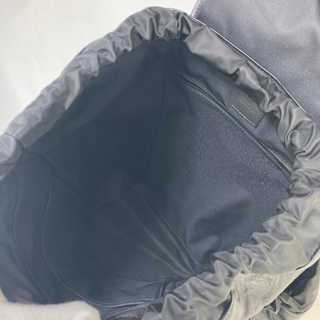 Louis Vuitton Black Leather Backpack
