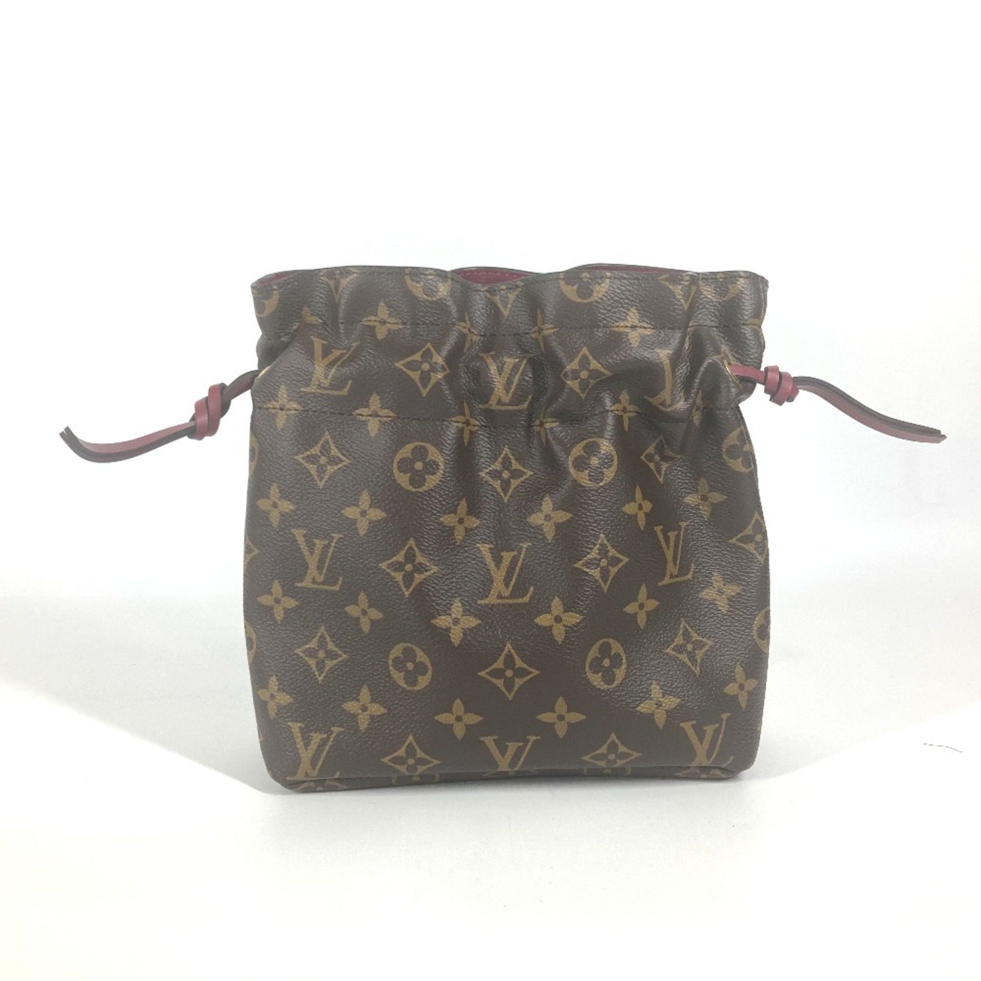 Louis Vuitton Brown Coated Canvas Pouch
