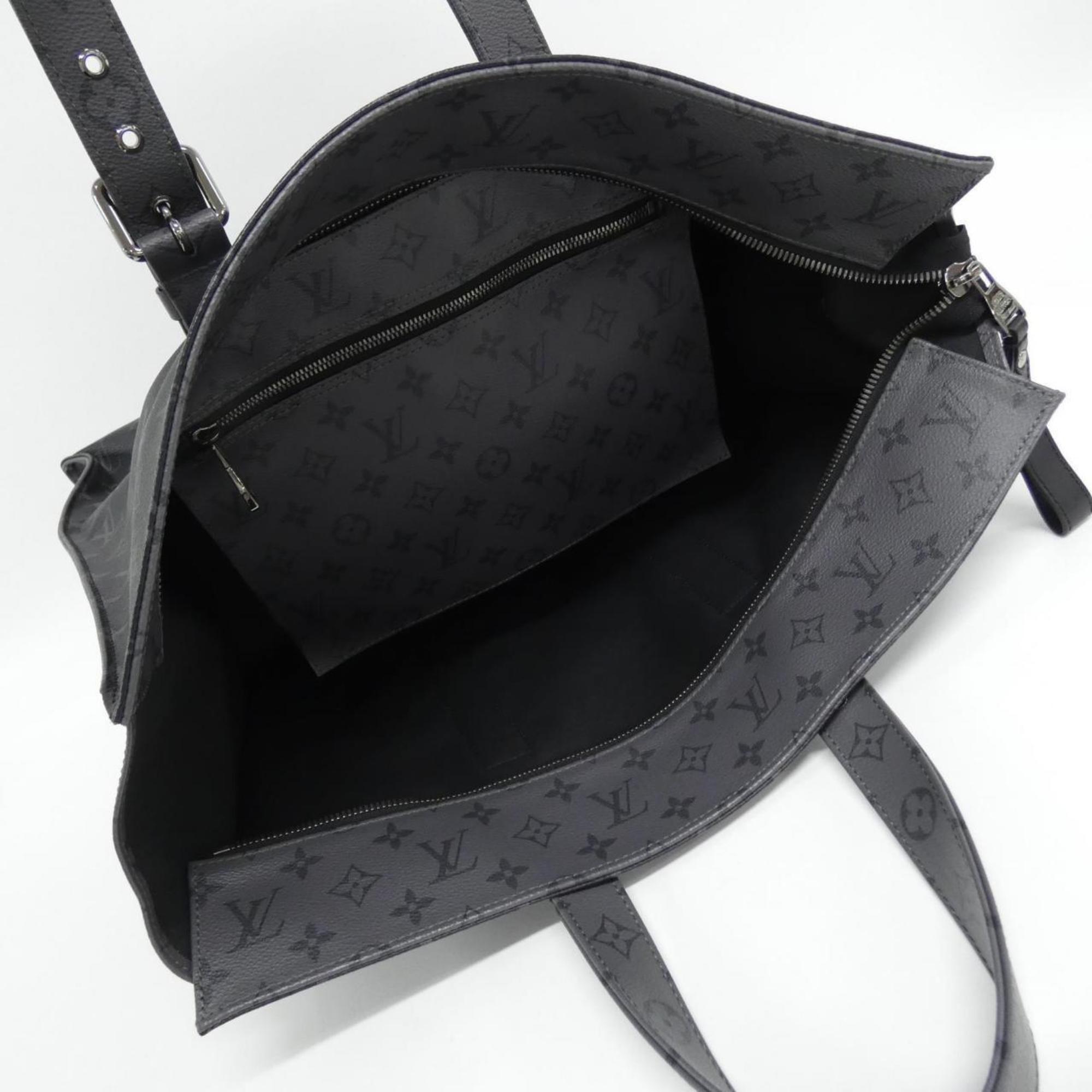 Louis Vuitton Black Gris Coated Canvas Handbag