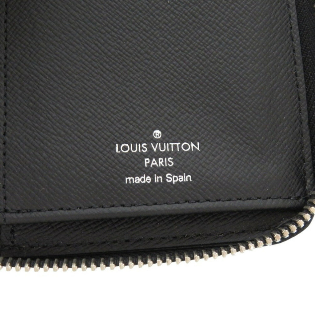 Louis Vuitton Black Noir Taiga Leather Coin Purse/Coin Case