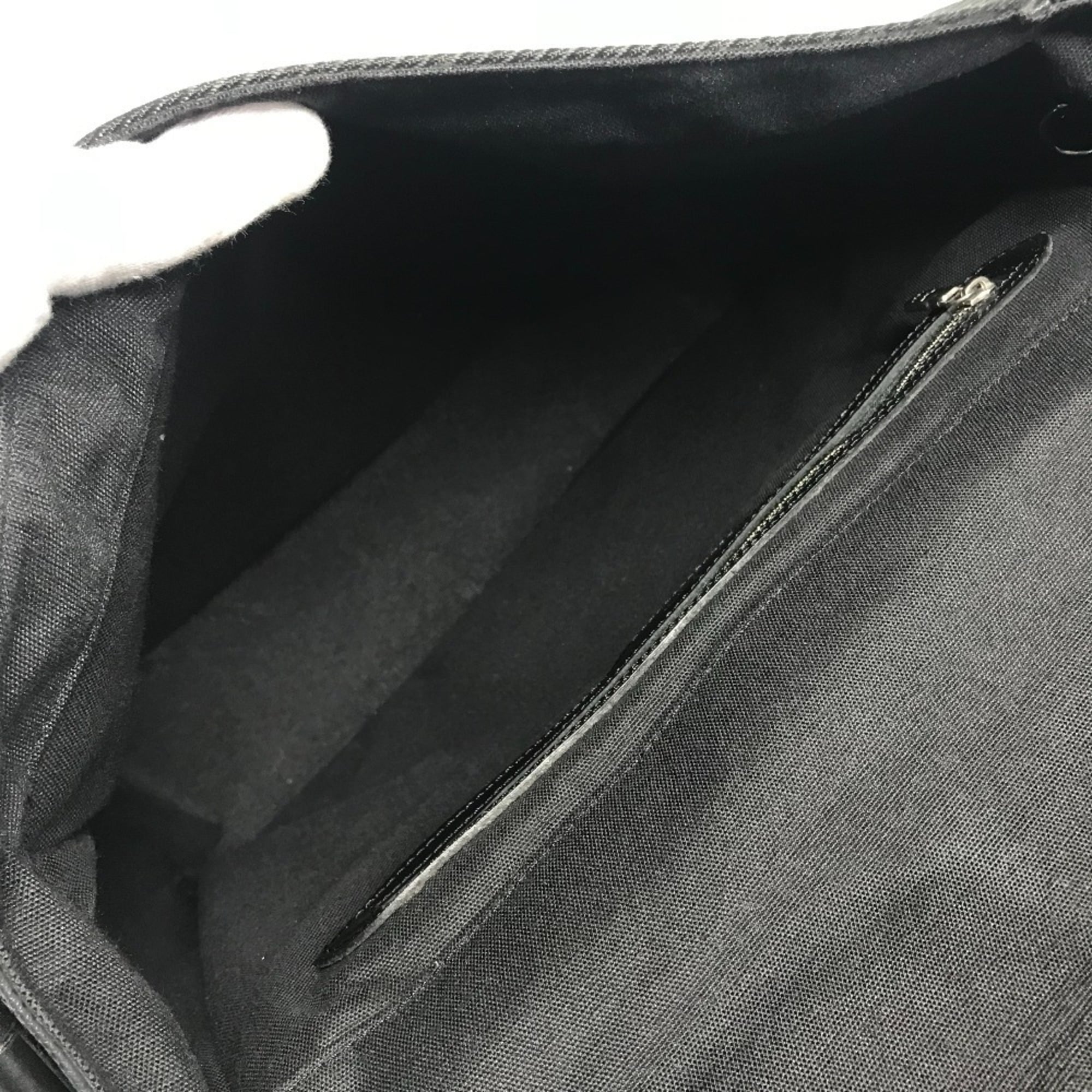 Louis Vuitton Black Khaki Taiga Leather Messenger Bag Shoulder Bag