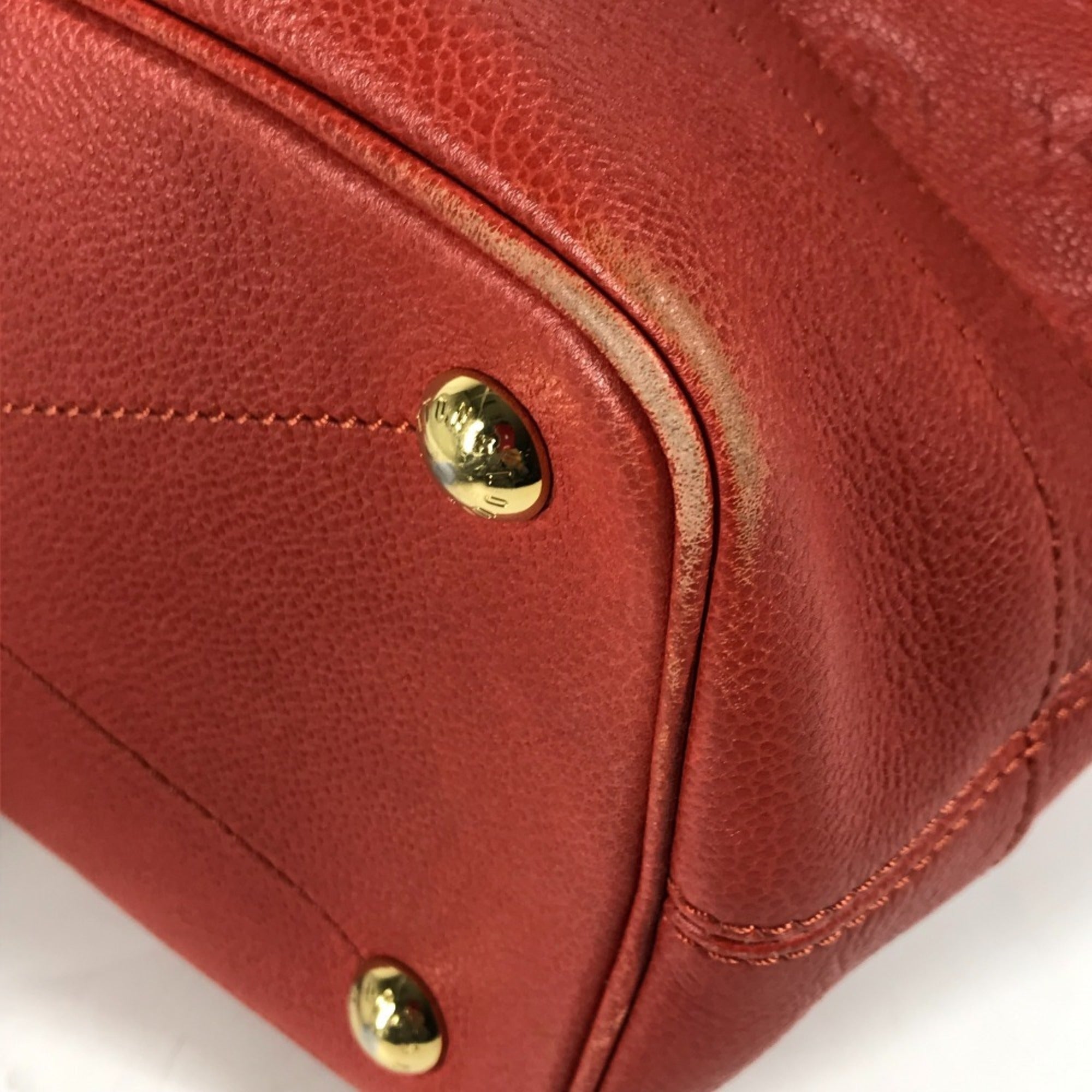 Louis Vuitton Monogram Empreinte Red Color Monogram Empreinte Shoulder Bag Tote Bag