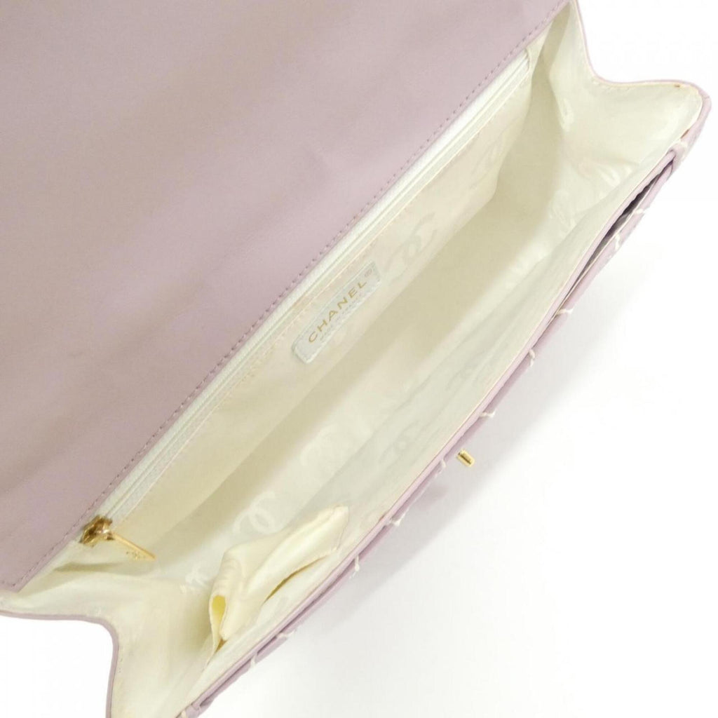 Chanel Light Purple Leather Handbag