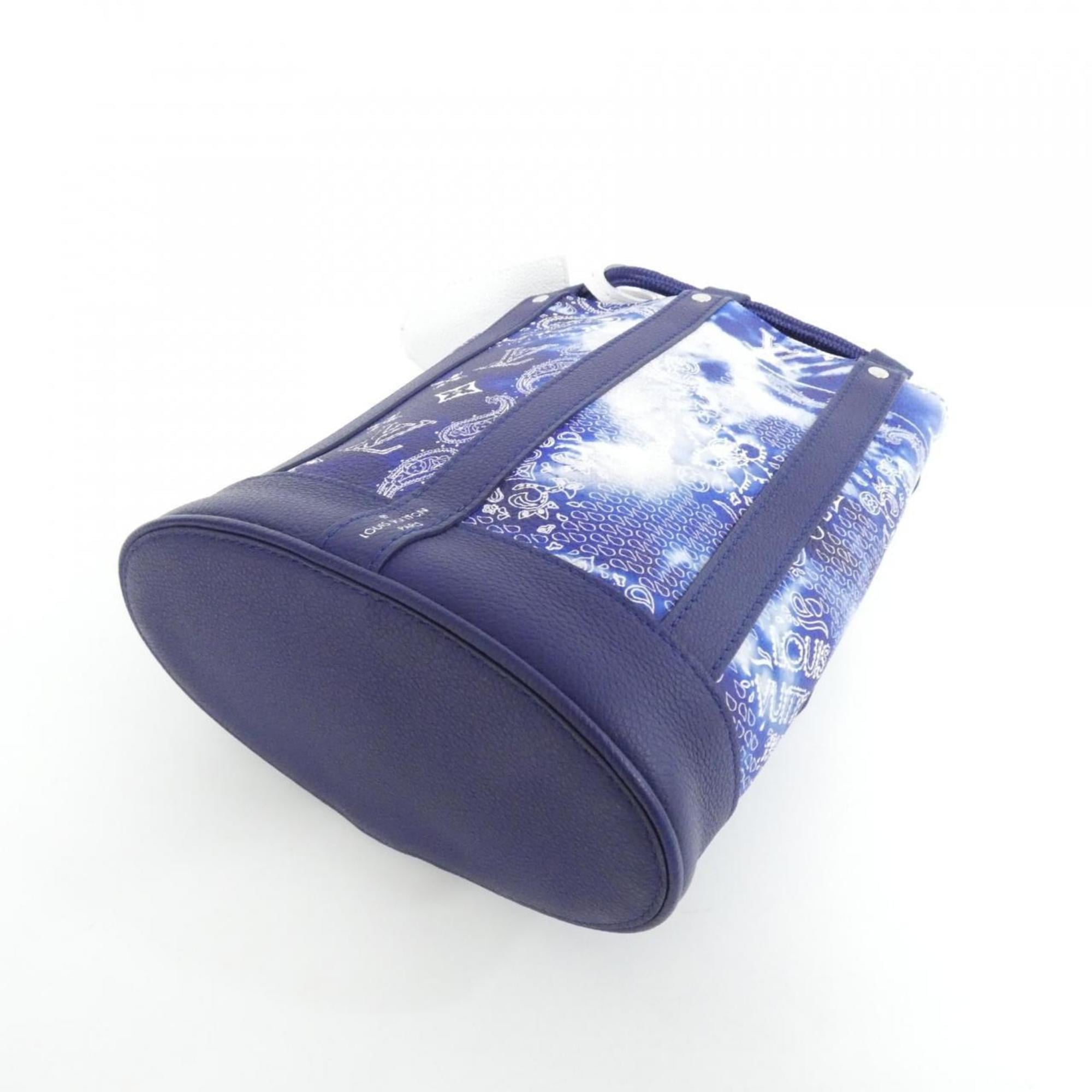 Louis Vuitton Blue Leather Shoulder Bag