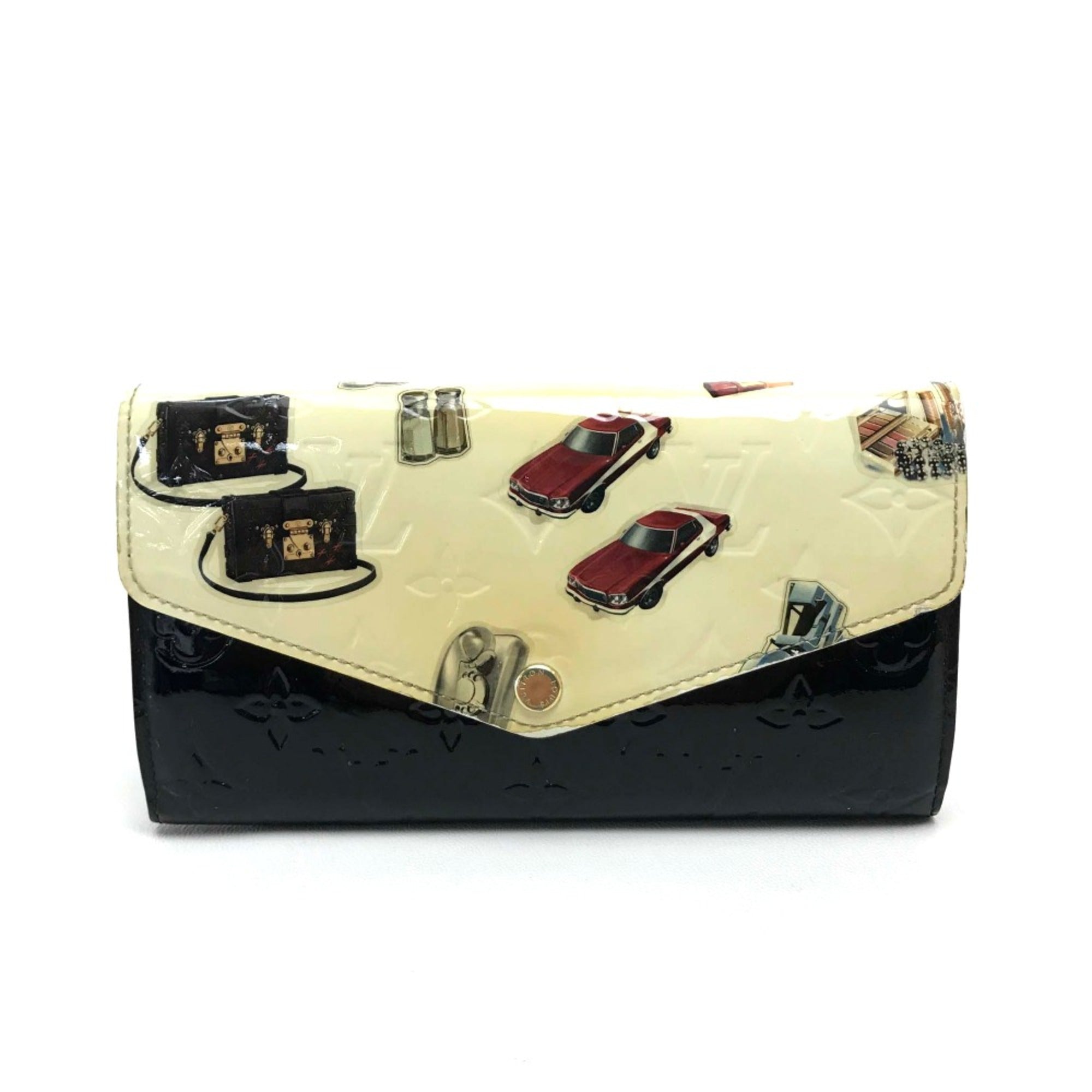 Louis Vuitton White Leather Long Wallet