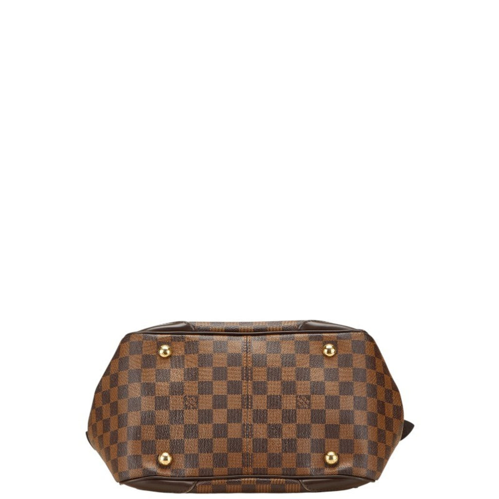 Louis Vuitton Damier Brown Pvc Leather Handbag
