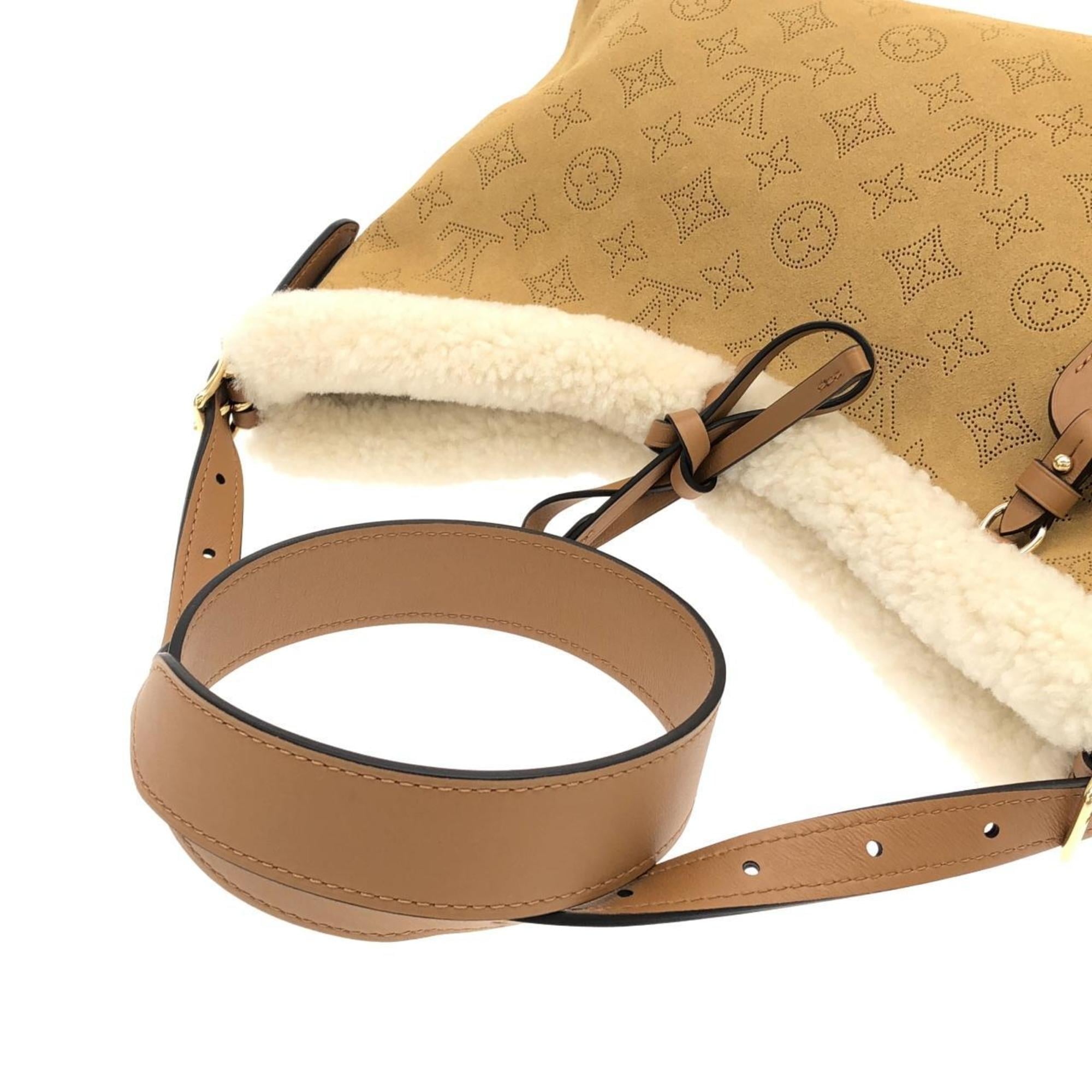 Louis Vuitton Beige Leather Shoulder Bag