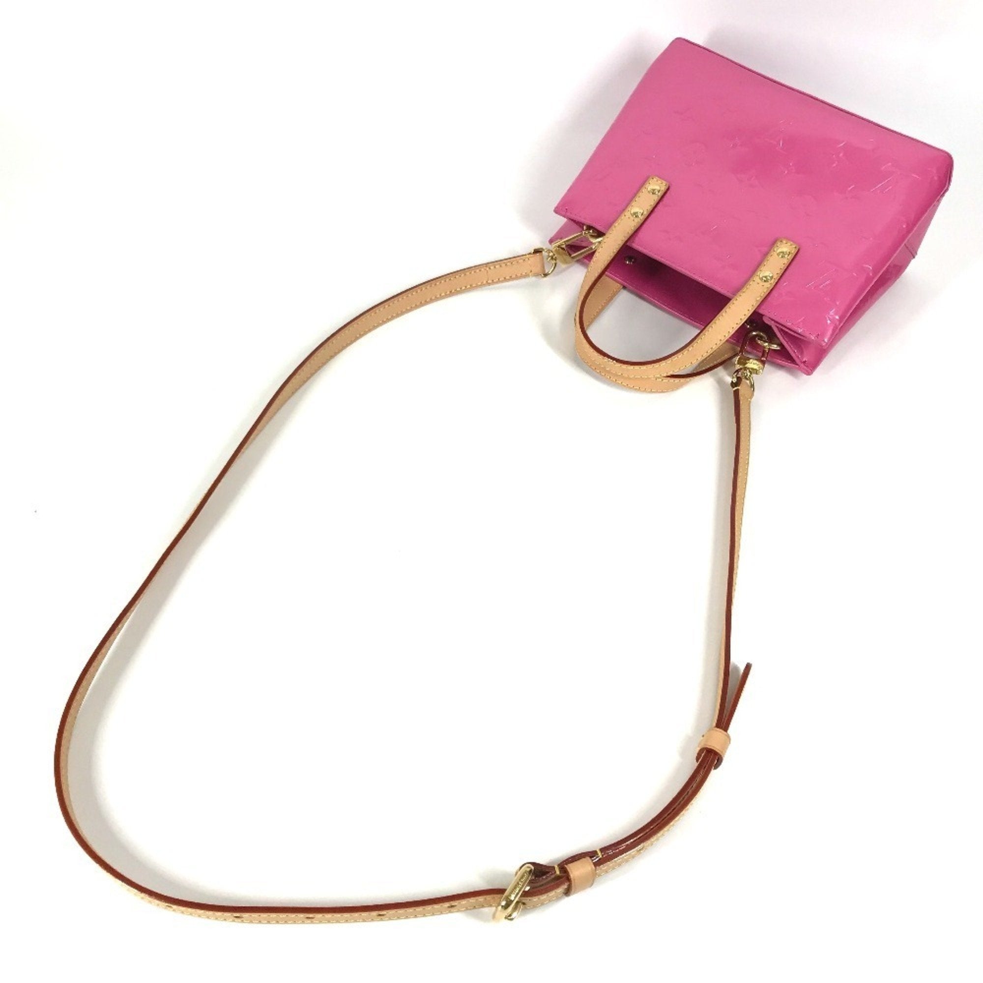 Louis Vuitton Pink Monogram Vernis Handbag Shoulder Bag Tote Bag