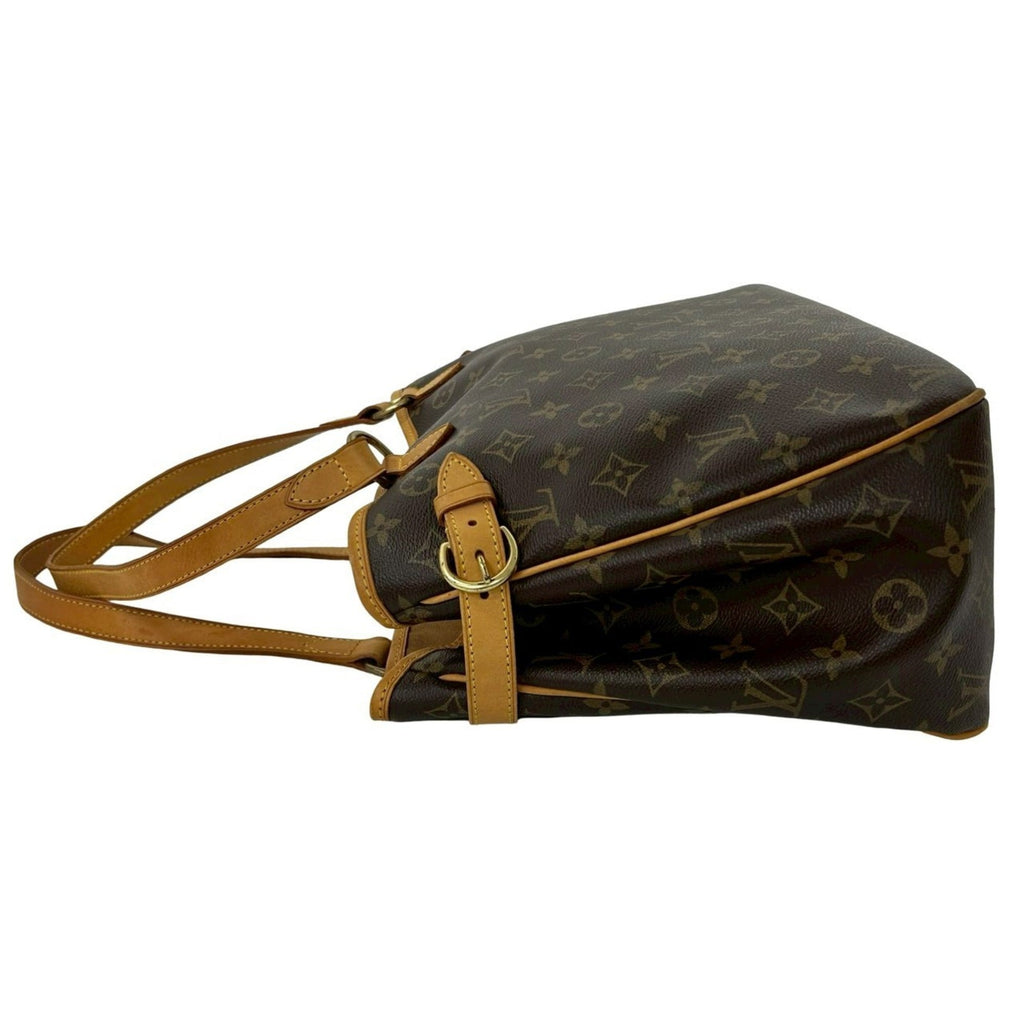 Louis Vuitton Brown Leather Pvc Handbag Tote Bag