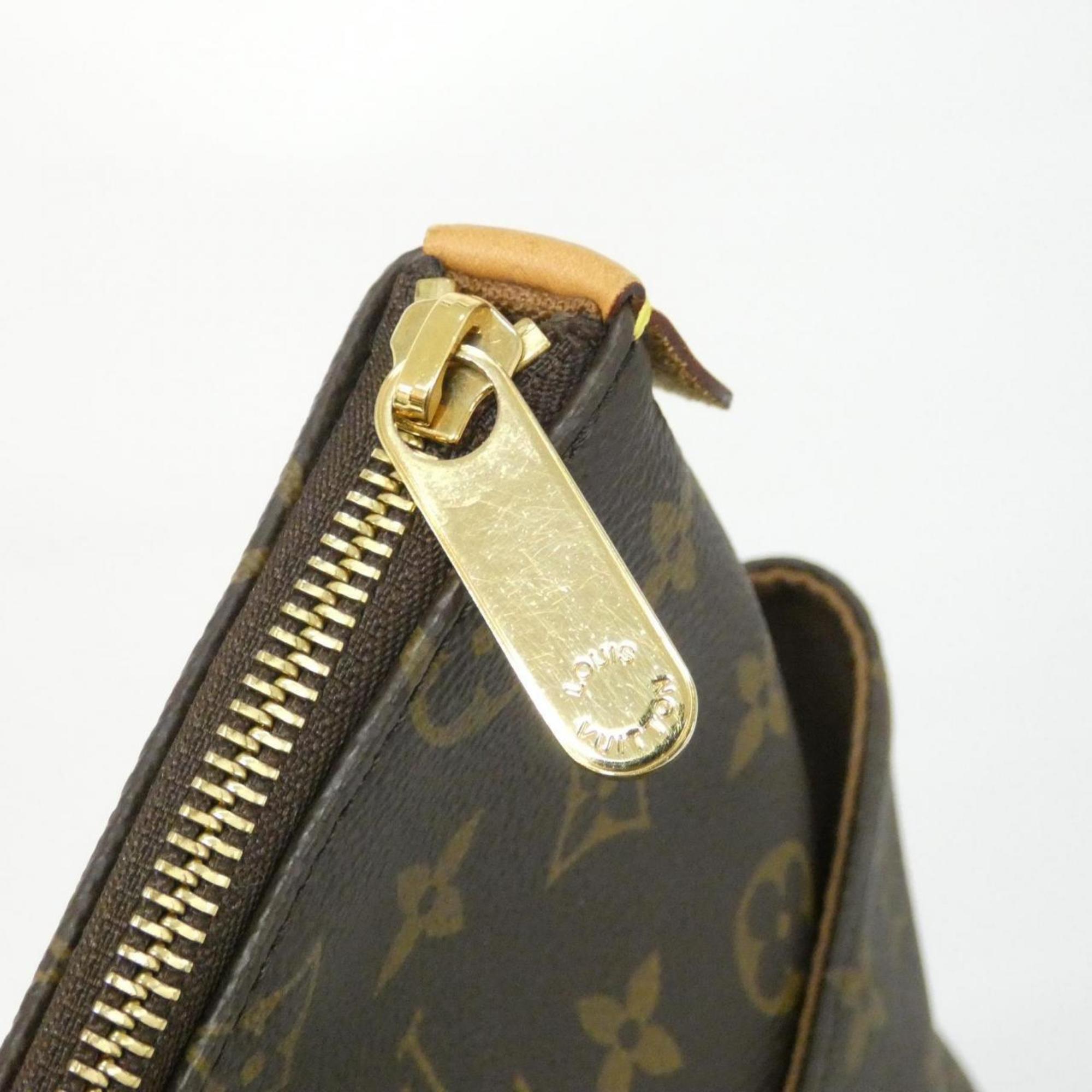 Louis Vuitton Marron Coated Canvas Handbag
