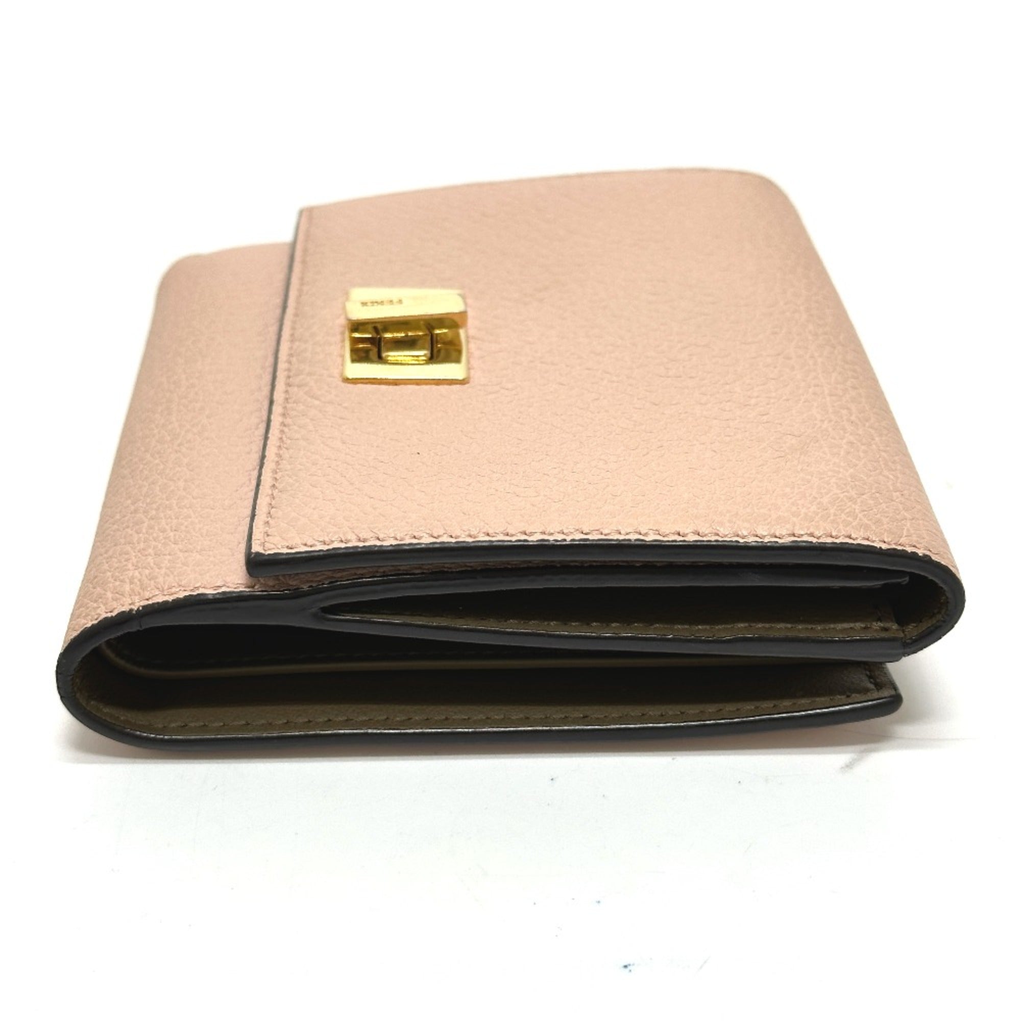 Fendi Pink Leather Wallet (Bi-Fold)