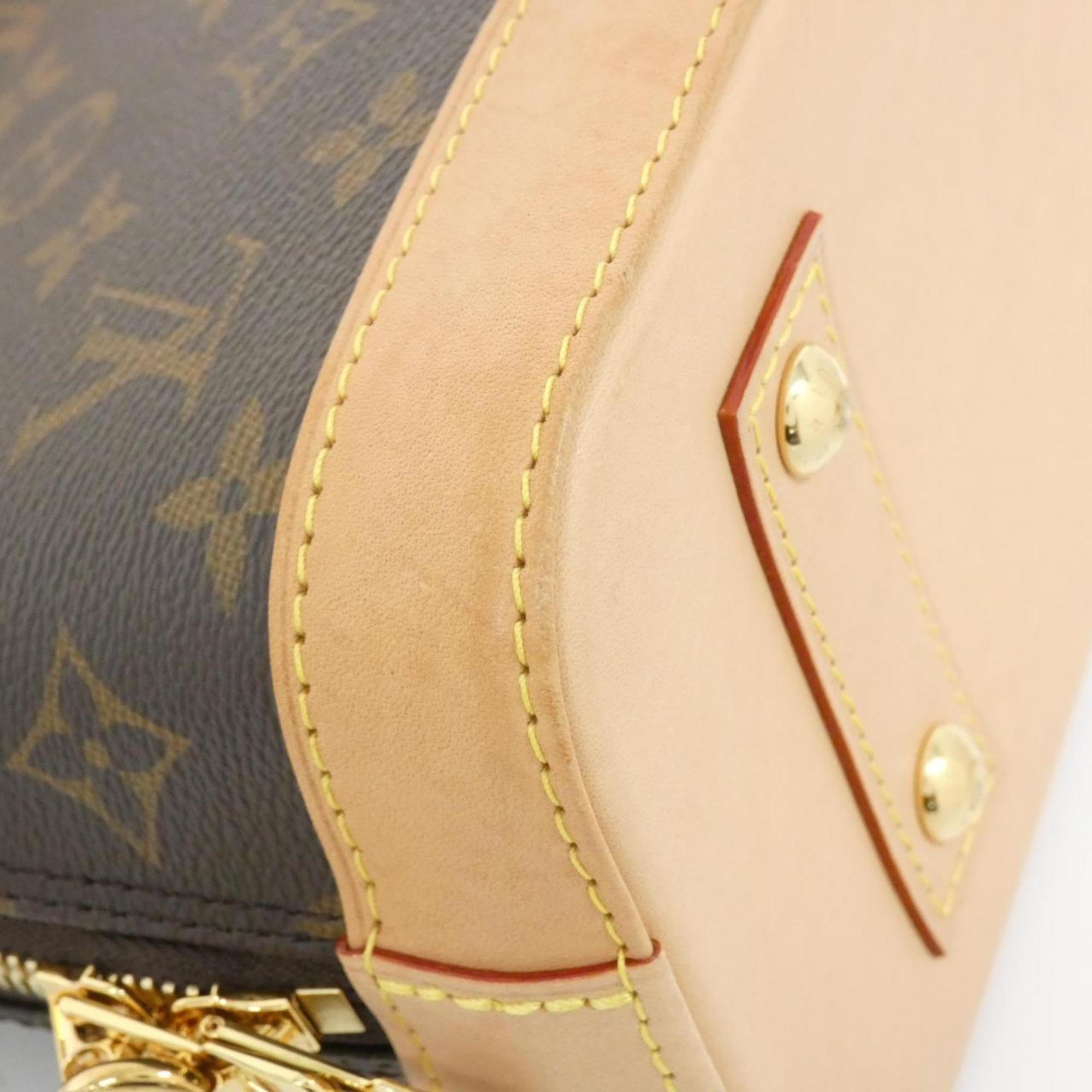 Louis Vuitton Marron Coated Canvas Handbag