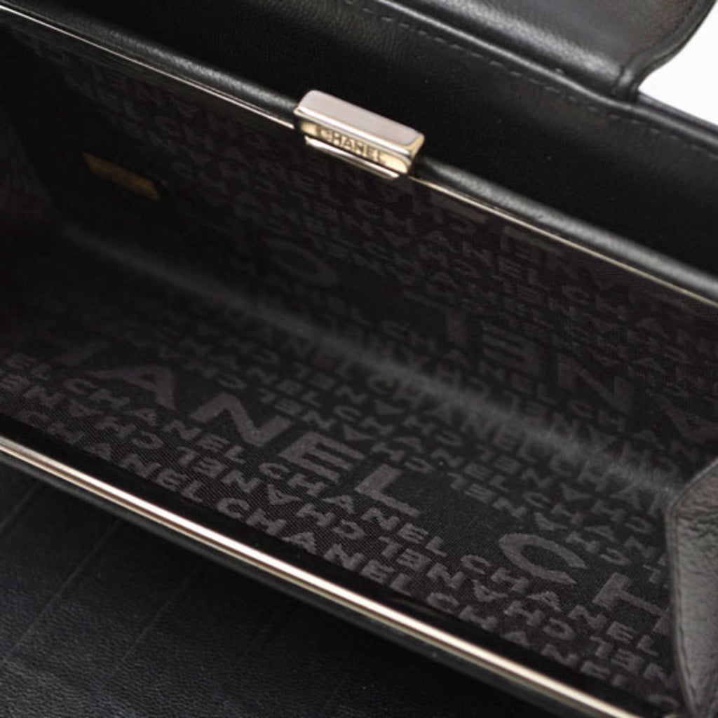 Chanel Black Leather Long Wallet (Bi-Fold)