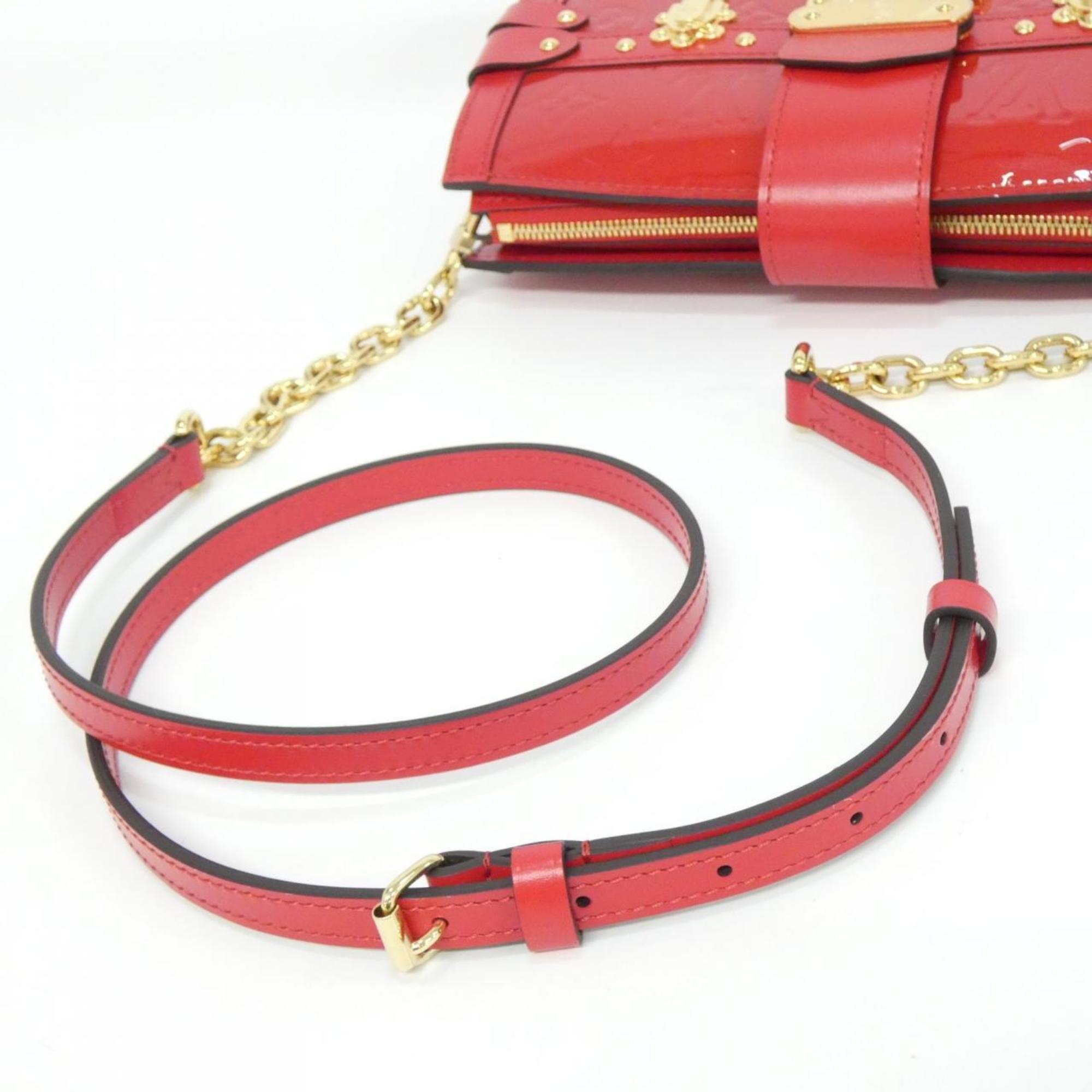 Louis Vuitton Vernis Cerise Leather Shoulder Bag
