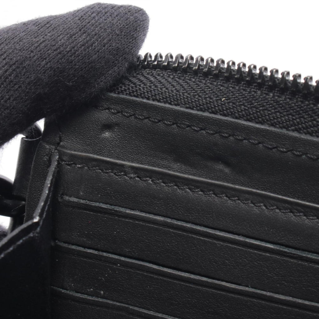 Louis Vuitton Black Noir Leather Long Wallet