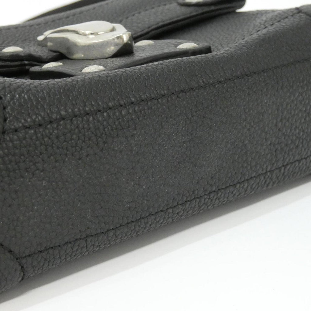 Louis Vuitton Black Leather Shoulder Bag