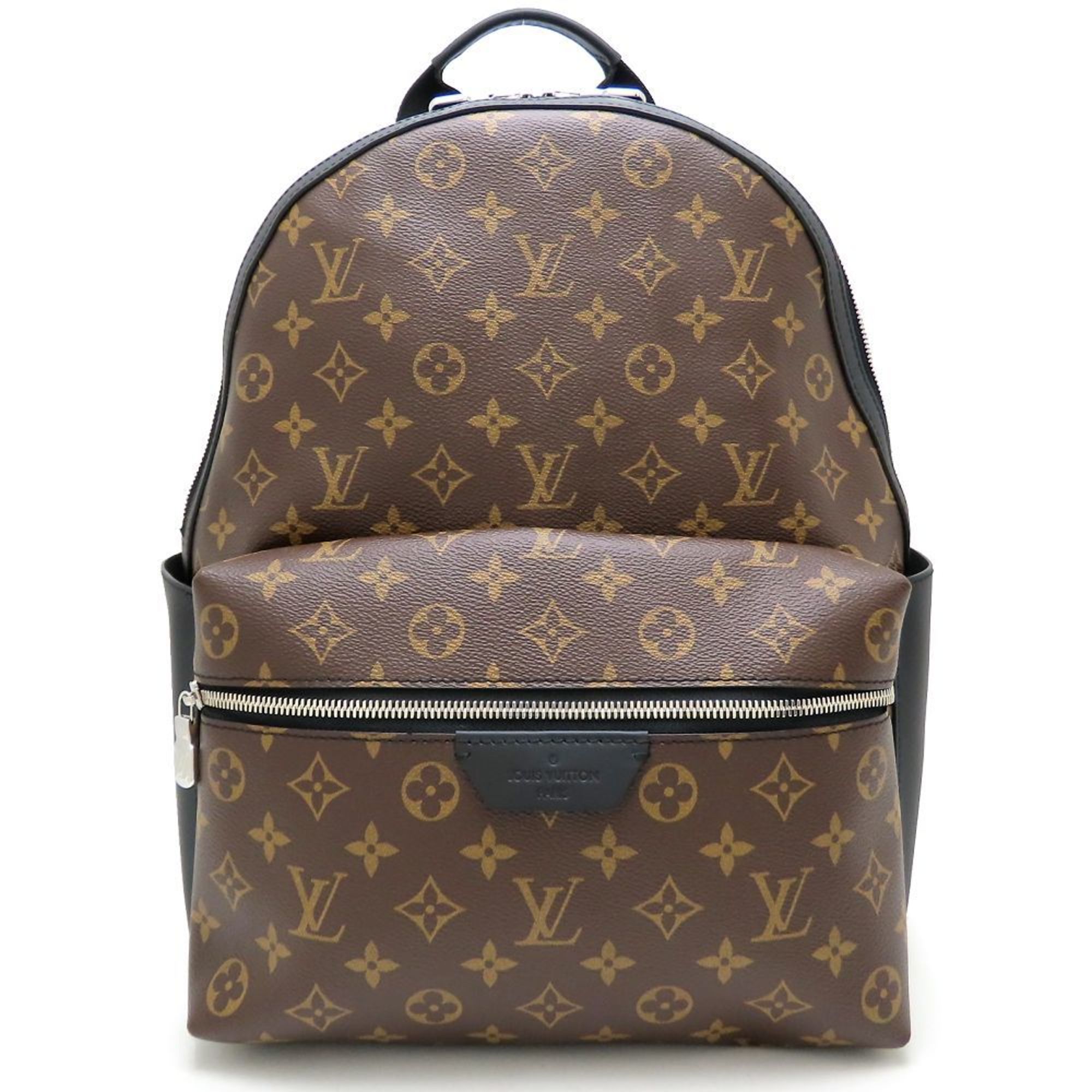 Louis Vuitton Black Brown Canvas Leather Backpack