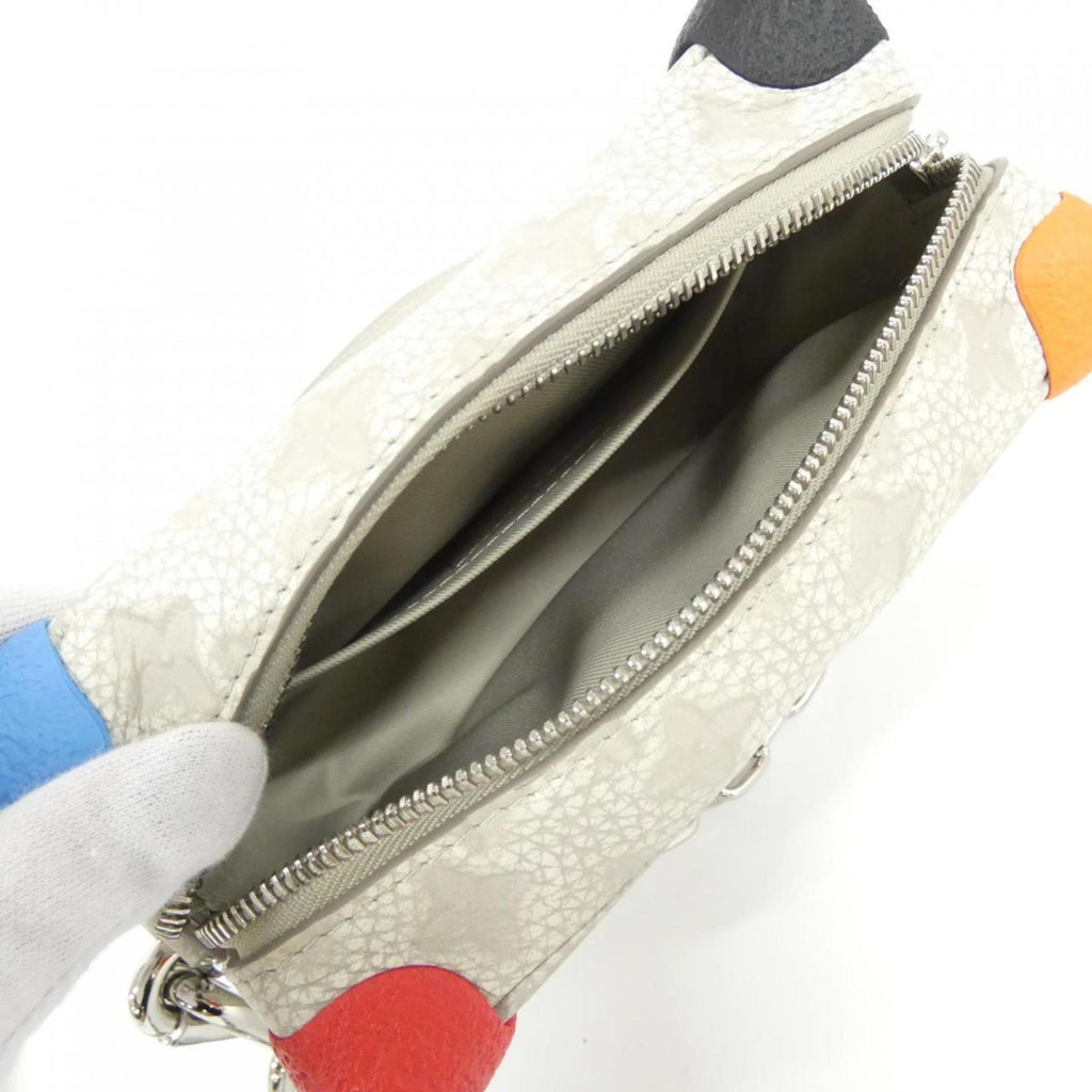 Louis Vuitton Gray Leather Shoulder Bag