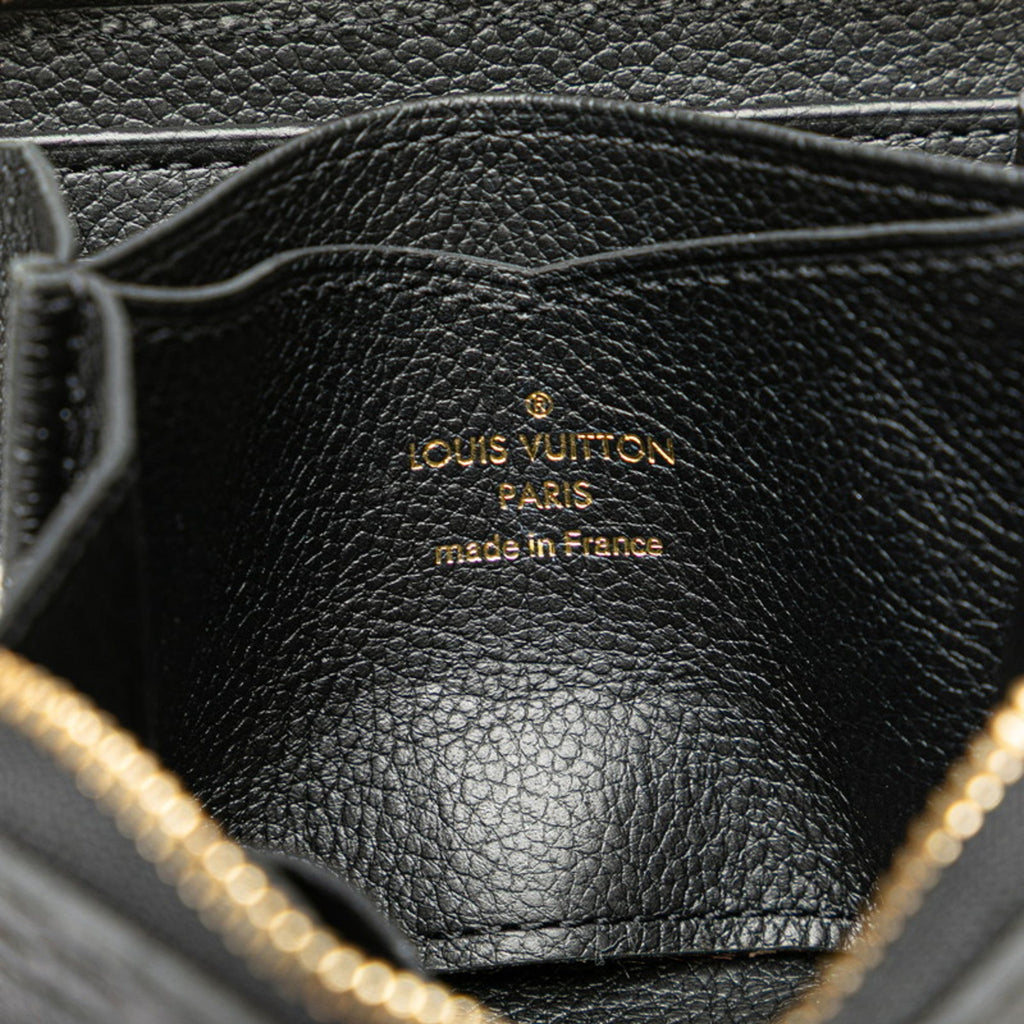 Louis Vuitton Black Noir Leather Coin Purse/Coin Case