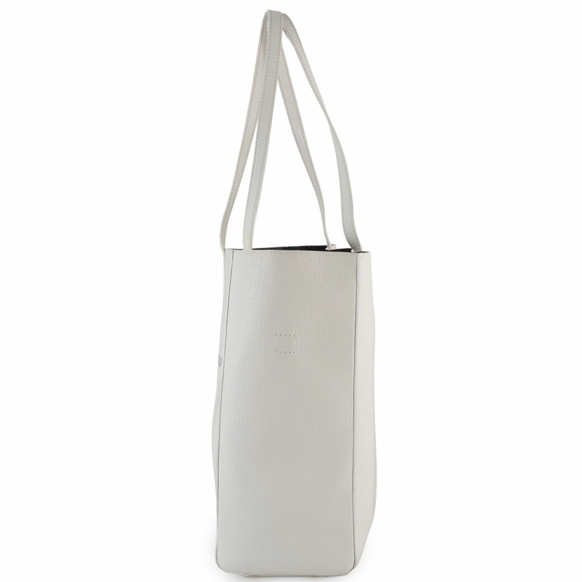 Balenciaga White Leather Shoulder Bag Tote