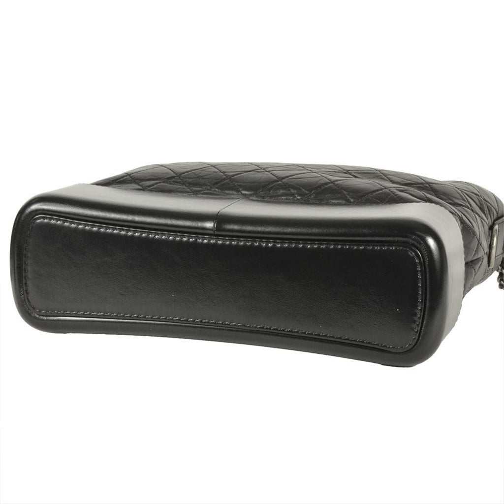 Chanel Gabriel Black Leather Shoulder Bag