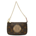 Louis Vuitton Monogram Brown Pvc Leather Handbag Pouch