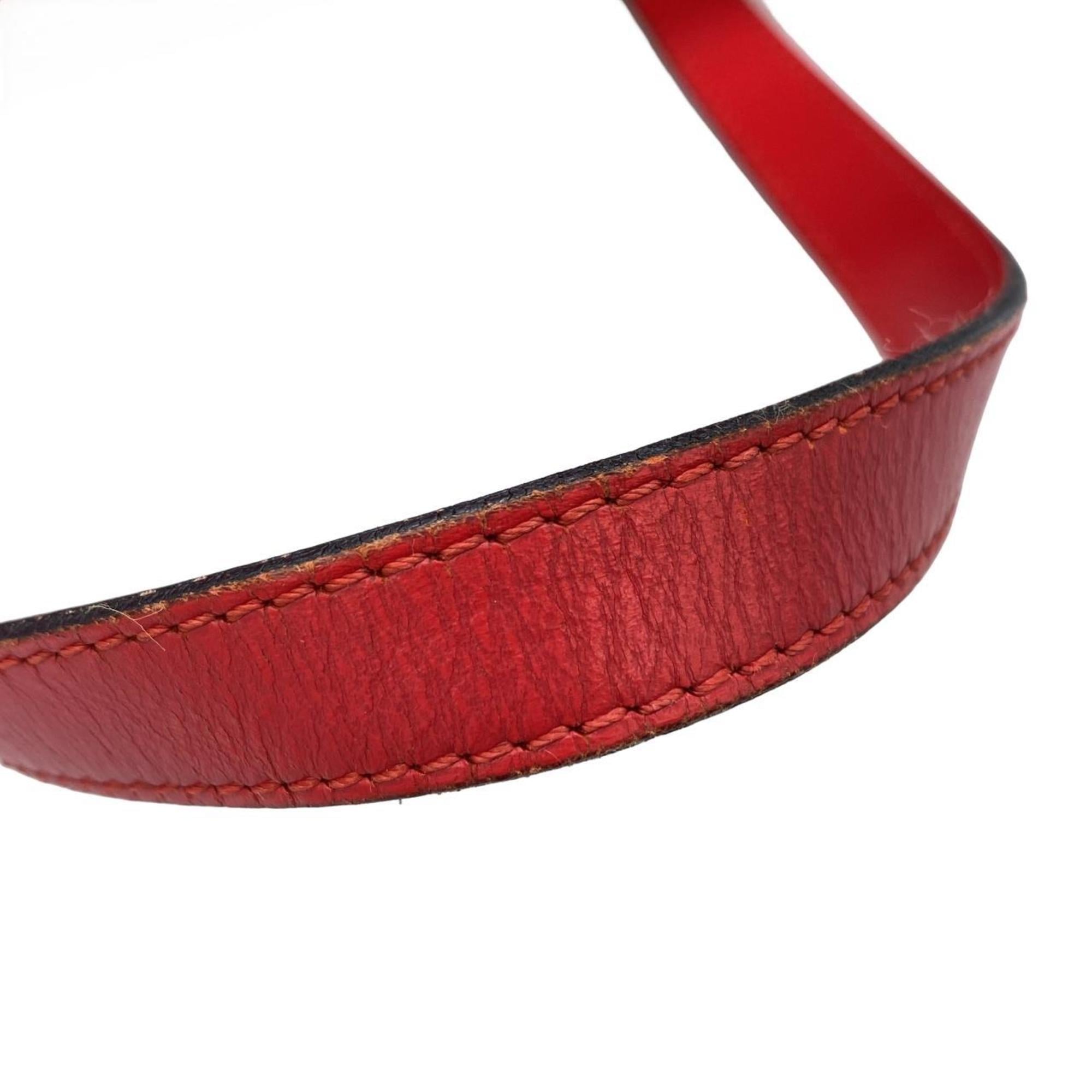Louis Vuitton Red Color Leather Handbag