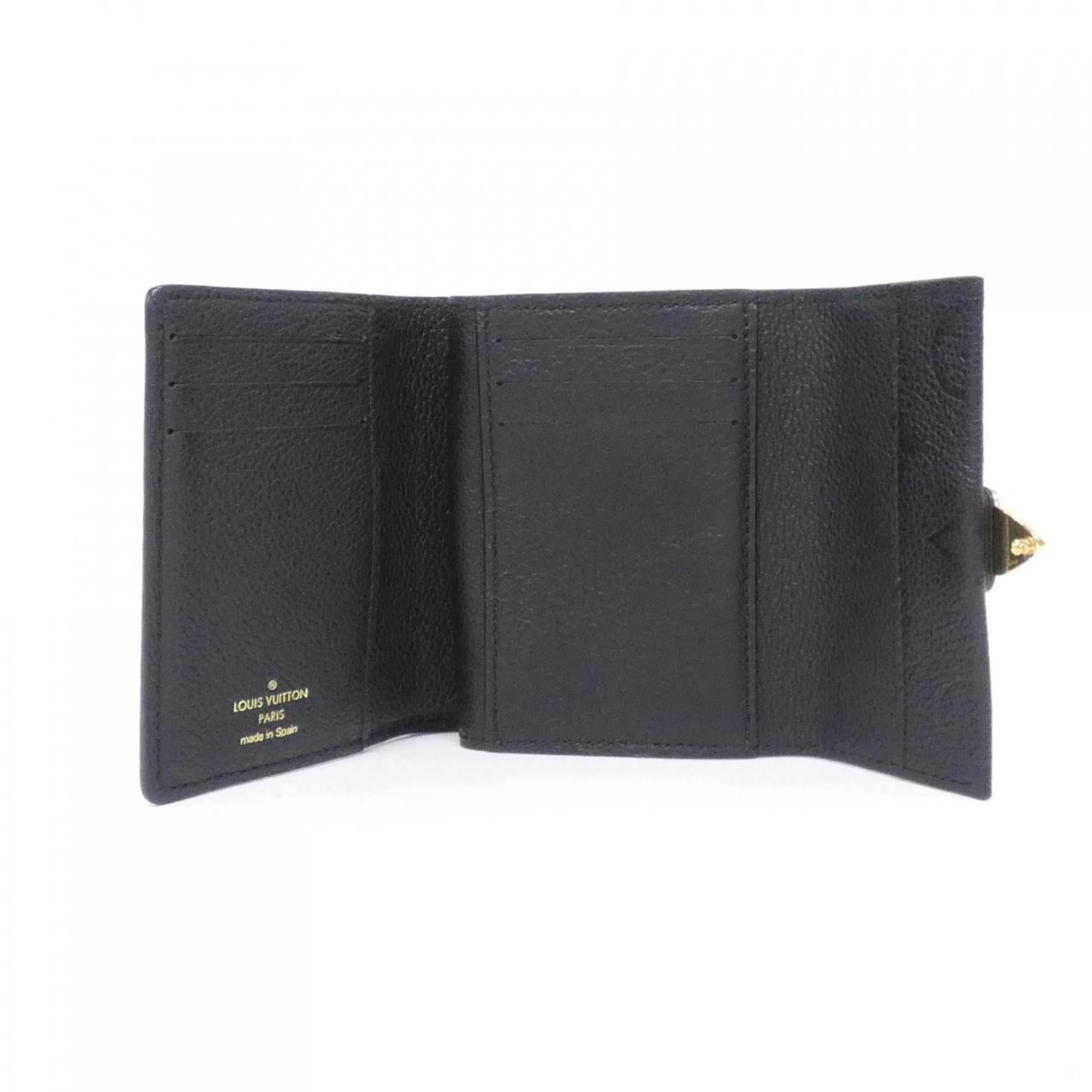 Louis Vuitton Black Monogram Empreinte Wallet (Tri-Fold)