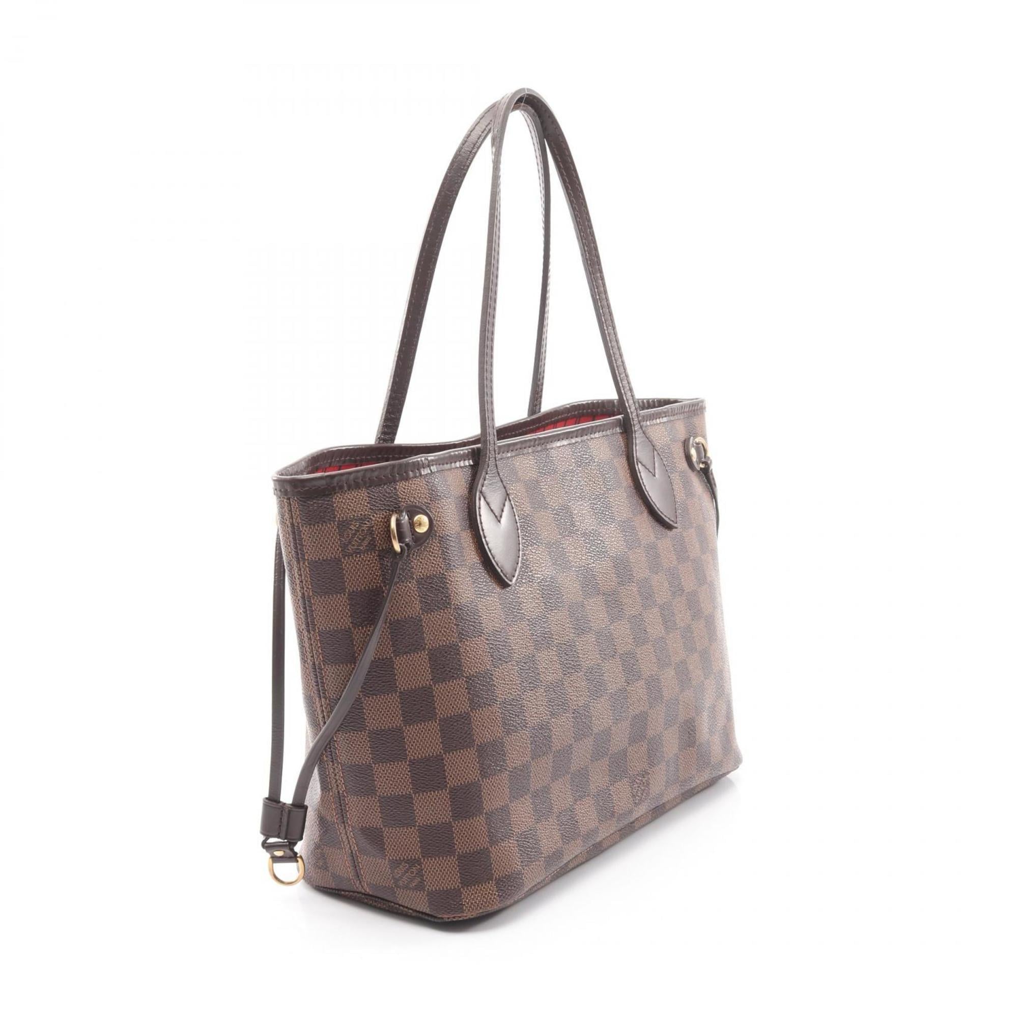 Louis Vuitton Brown Ebene Coated Canvas Leather Tote Bag