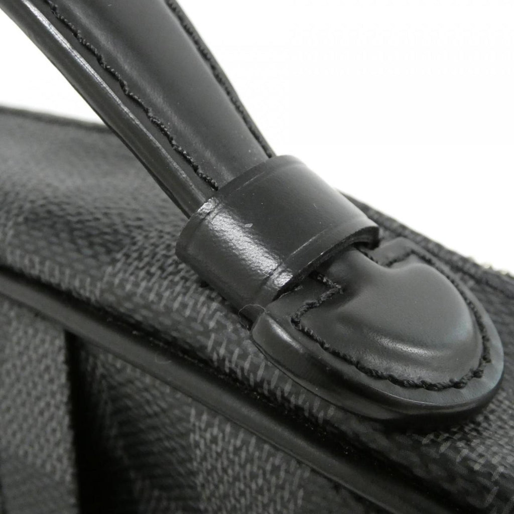 Louis Vuitton Dark Gray Graphite Gray Coated Canvas Shoulder Bag