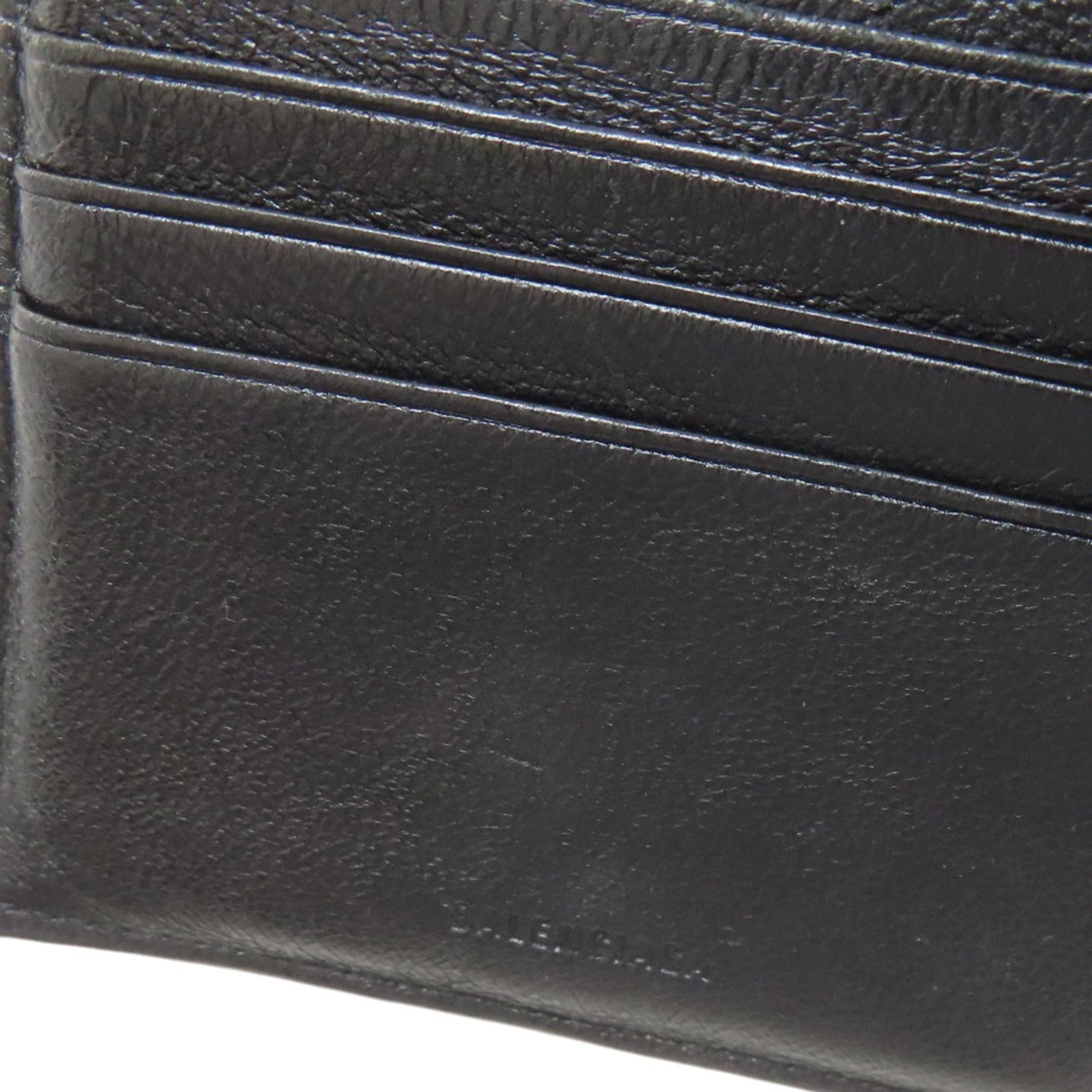 Balenciaga Black Leather Wallet (Bi-Fold)