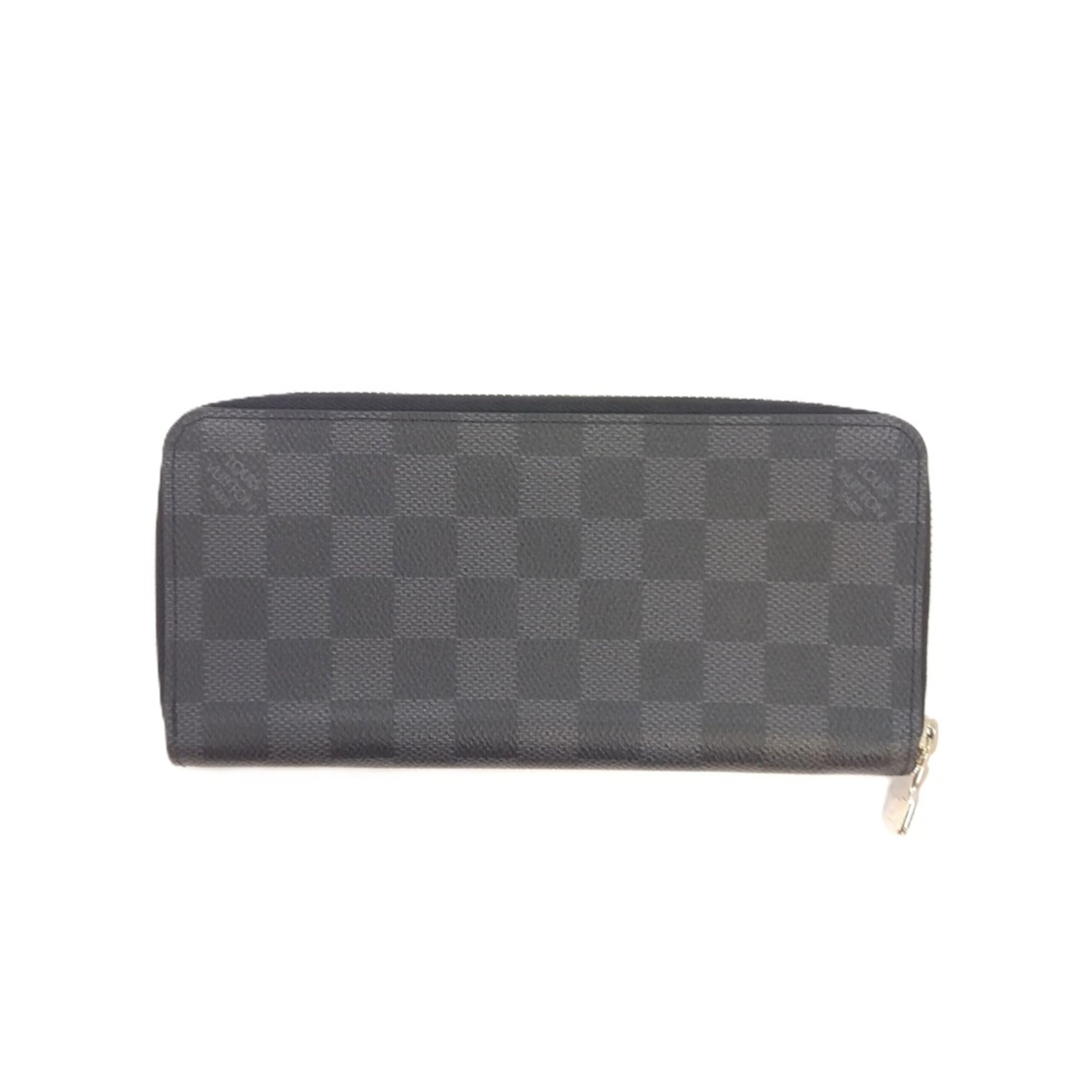 Louis Vuitton Black Damier Graphite Damier Graphite Long Wallet