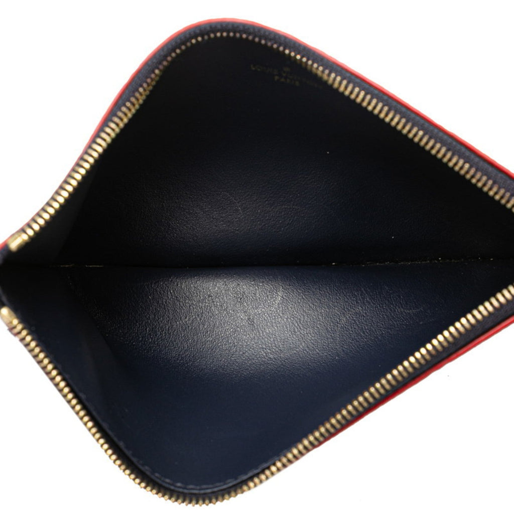 Louis Vuitton Marine Rouge Navy Leather Pochette Shoulder Bag