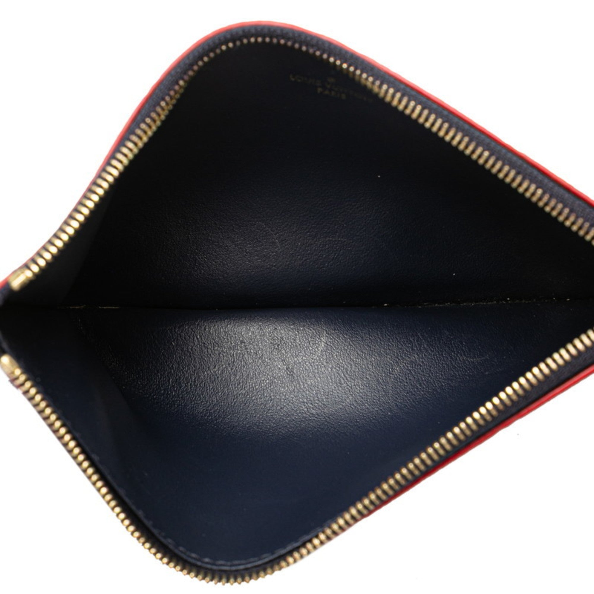 Louis Vuitton Marine Rouge Navy Leather Pochette Shoulder Bag