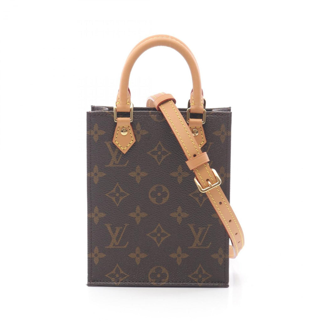 Louis Vuitton Brown Coated Canvas Leather Handbag