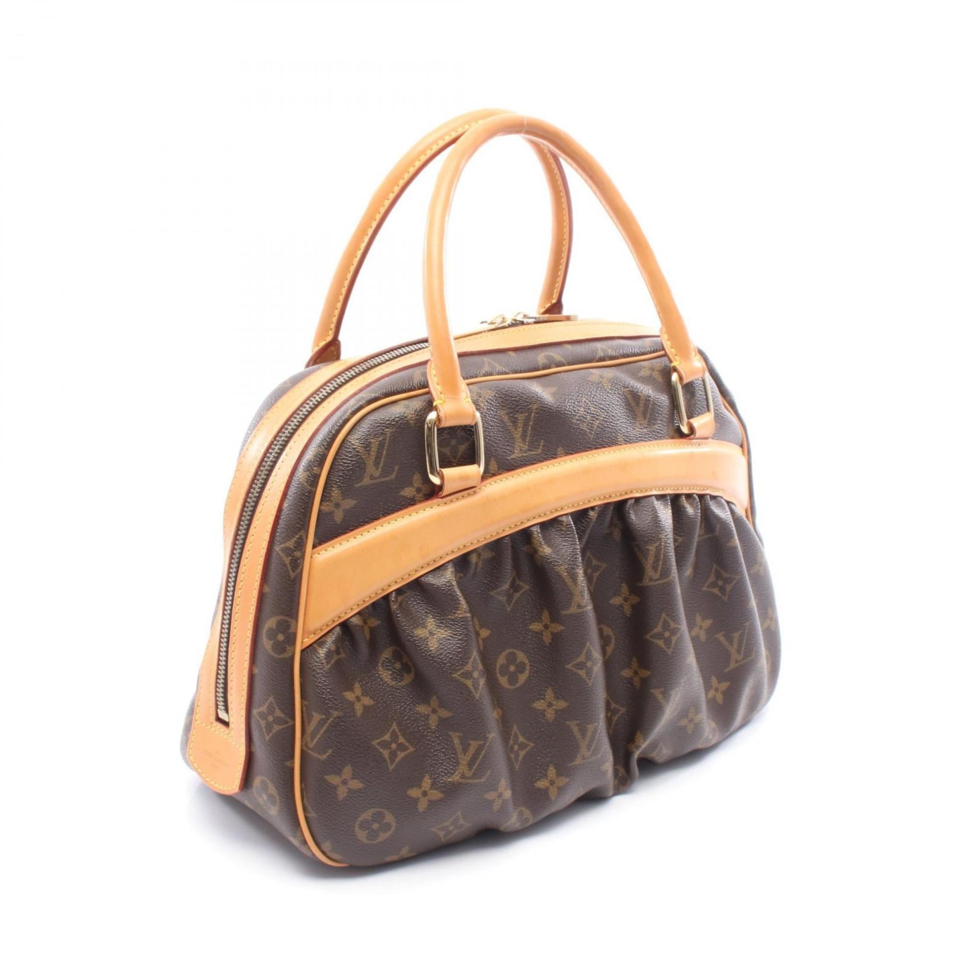 Louis Vuitton Brown Coated Canvas Leather Handbag