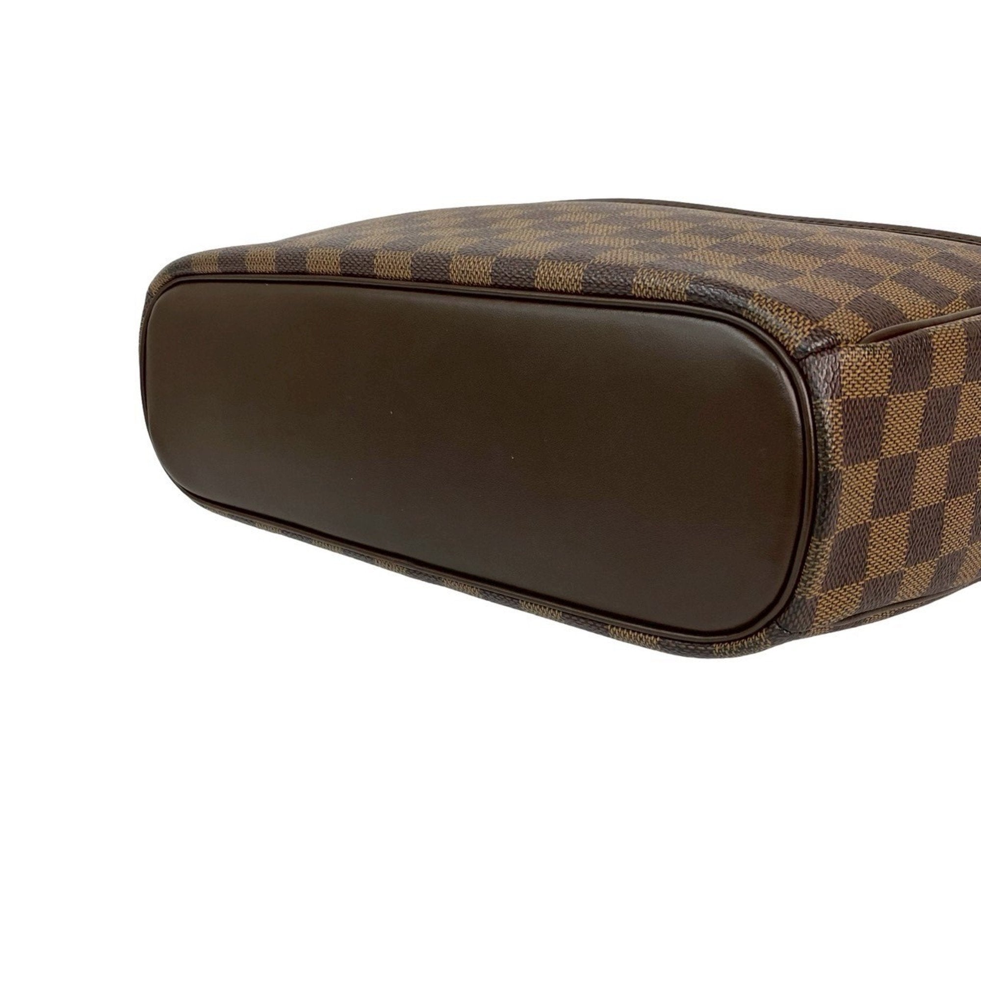 Louis Vuitton Brown Leather Pvc Boston Bag Handbag