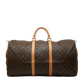 Louis Vuitton Brown Pvc Leather Boston Bag