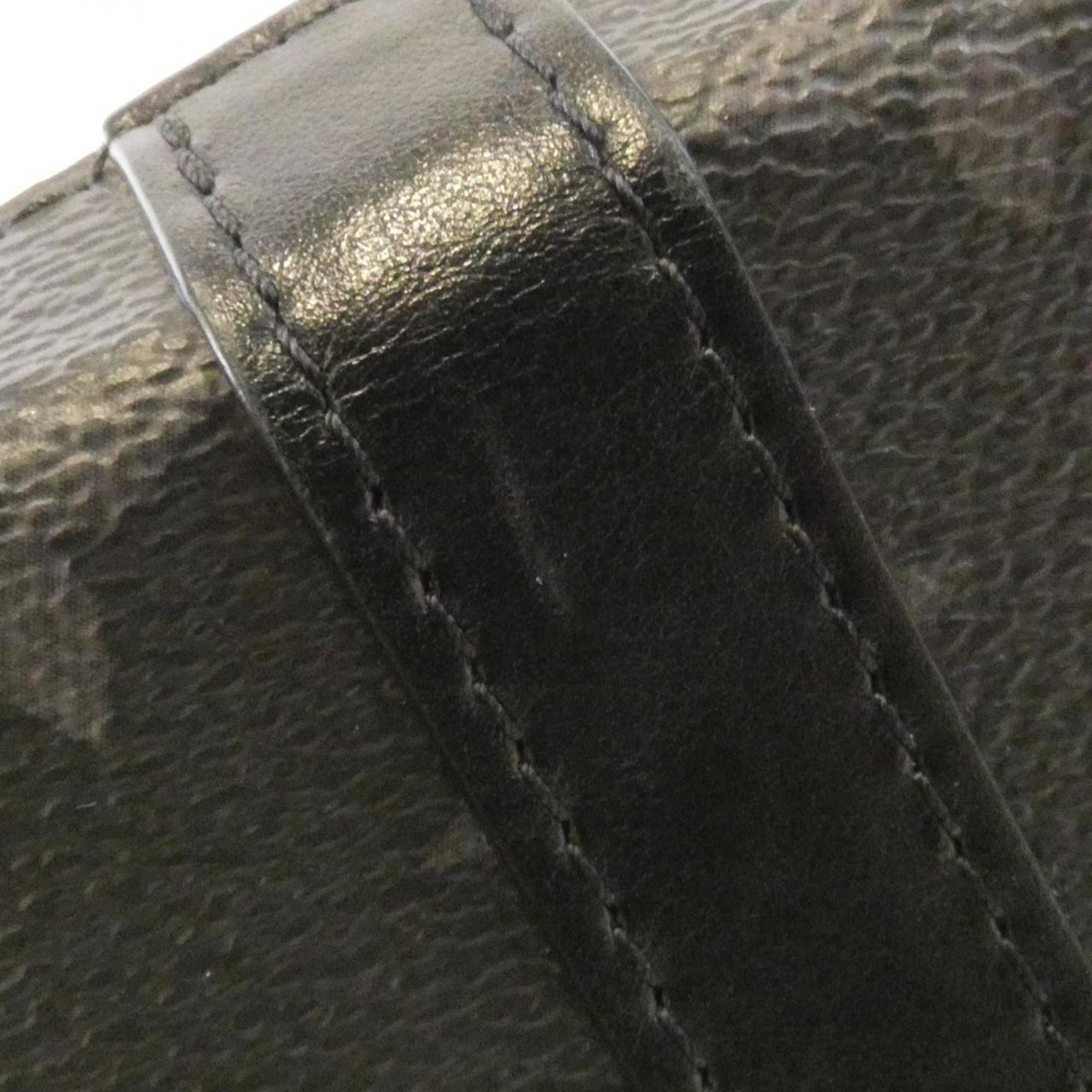Louis Vuitton Black Coated Canvas Shoulder Bag