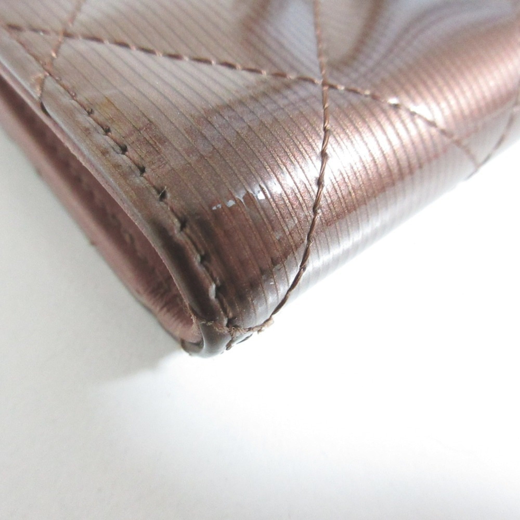 Chanel Bronze Patent Leather Wallet (Bi-Fold)