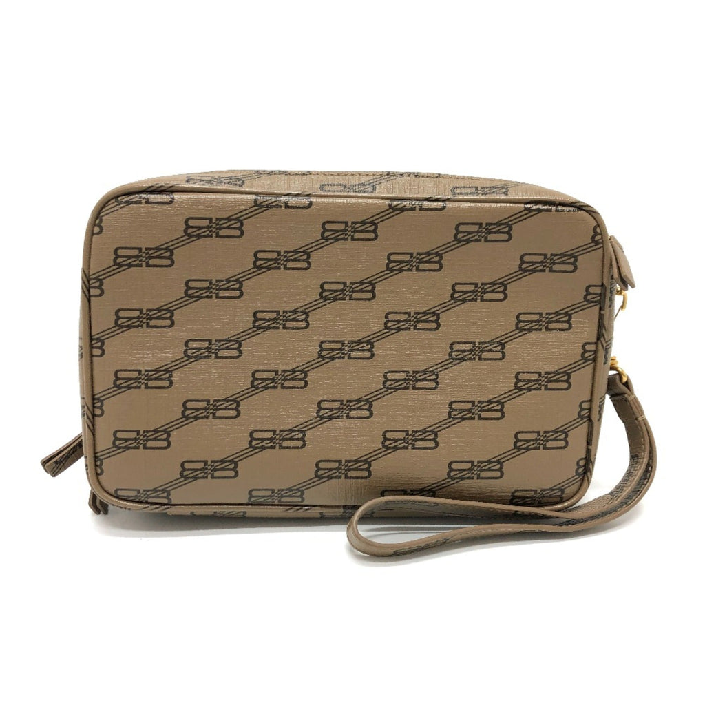 Balenciaga Brown Leather Clutch