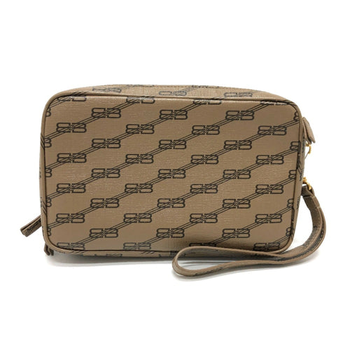 Balenciaga Brown Leather Clutch