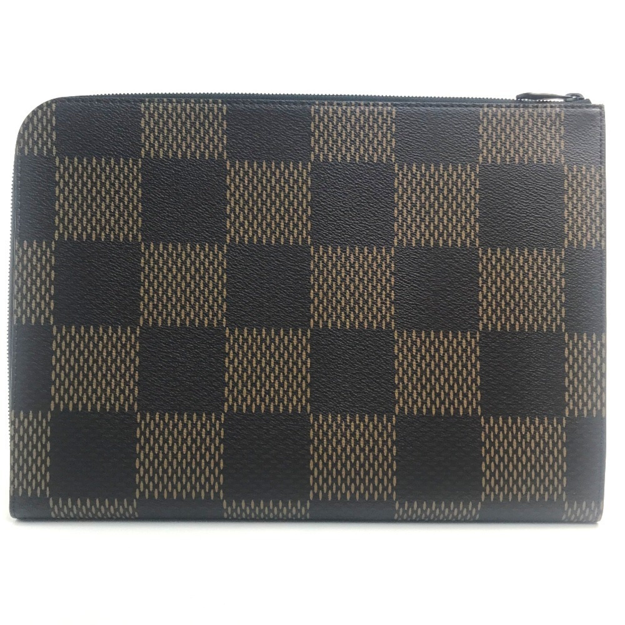 Louis Vuitton Brown Ebene Damier Canvas Clutch Bag Pochette