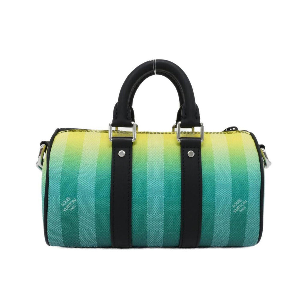Louis Vuitton Vert Coated Canvas Boston Bag