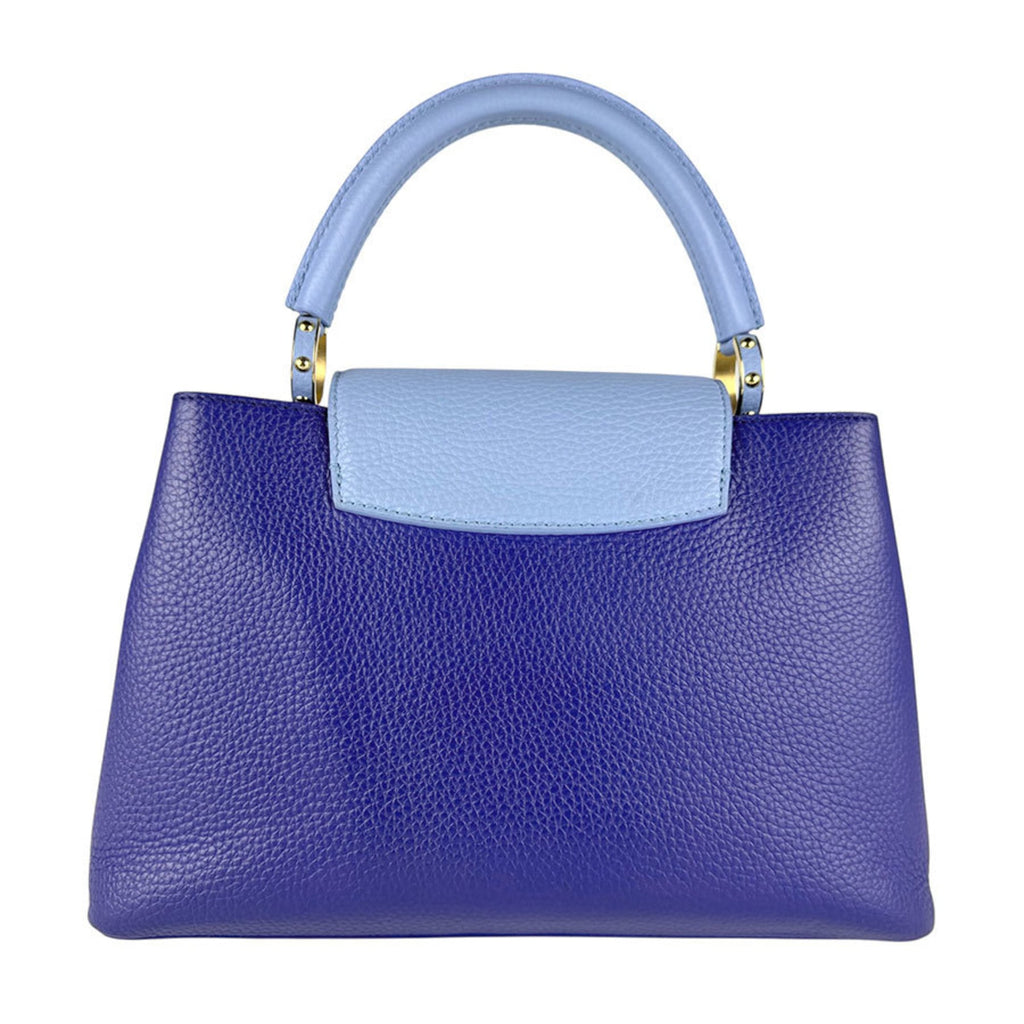 Louis Vuitton Blue Leather Handbag Shoulder Bag