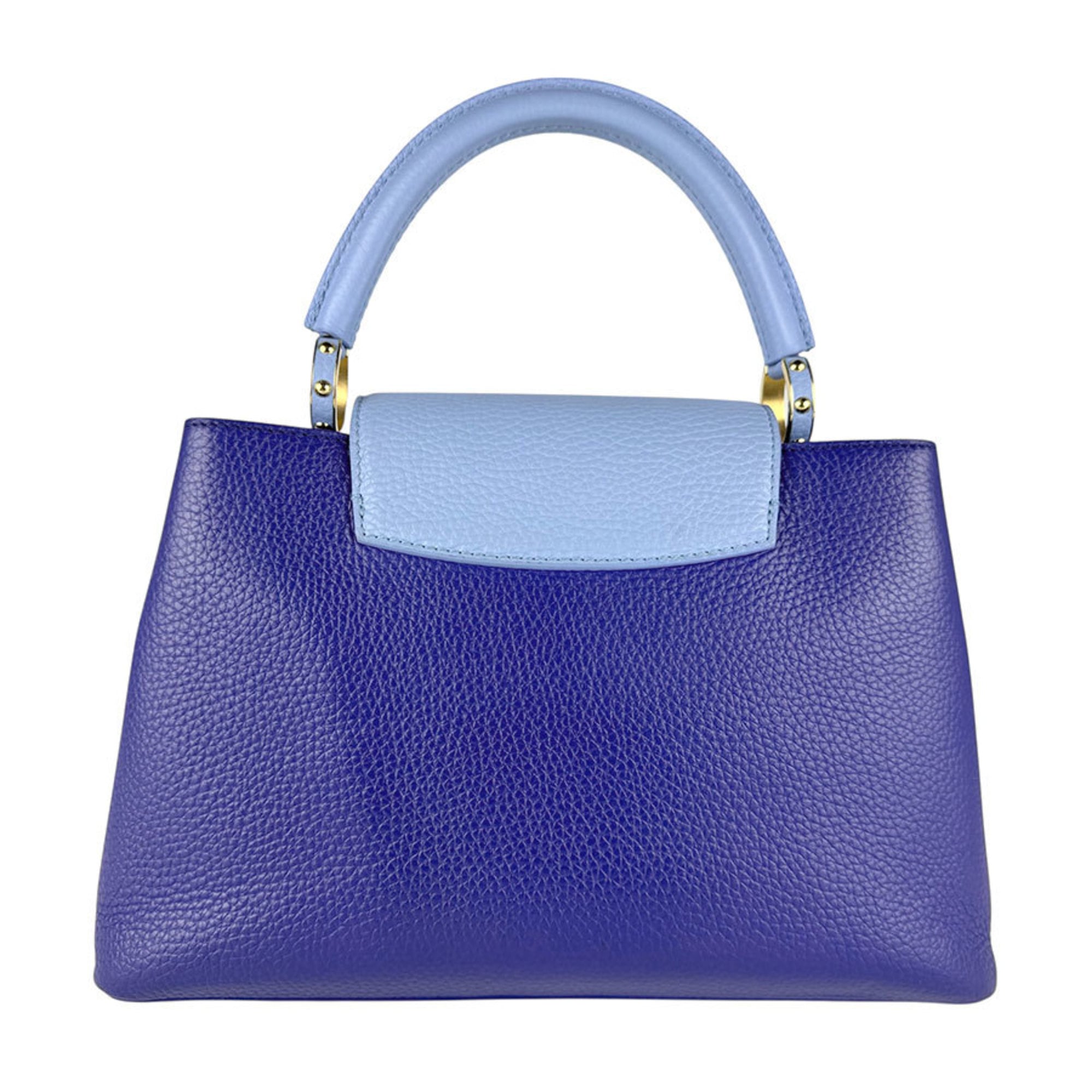 Louis Vuitton Blue Leather Handbag Shoulder Bag